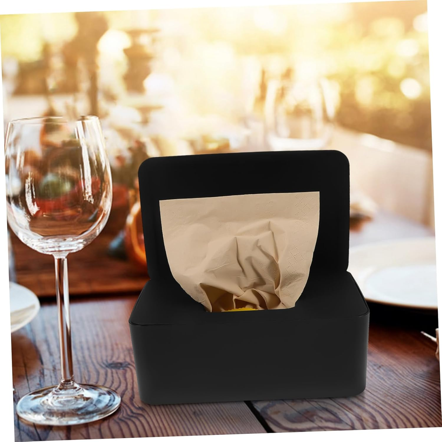 Alipis Wet Wipes Dispenser Box Tissue Box Holder Stain Resistant for Kitchen Bathroom image number 5