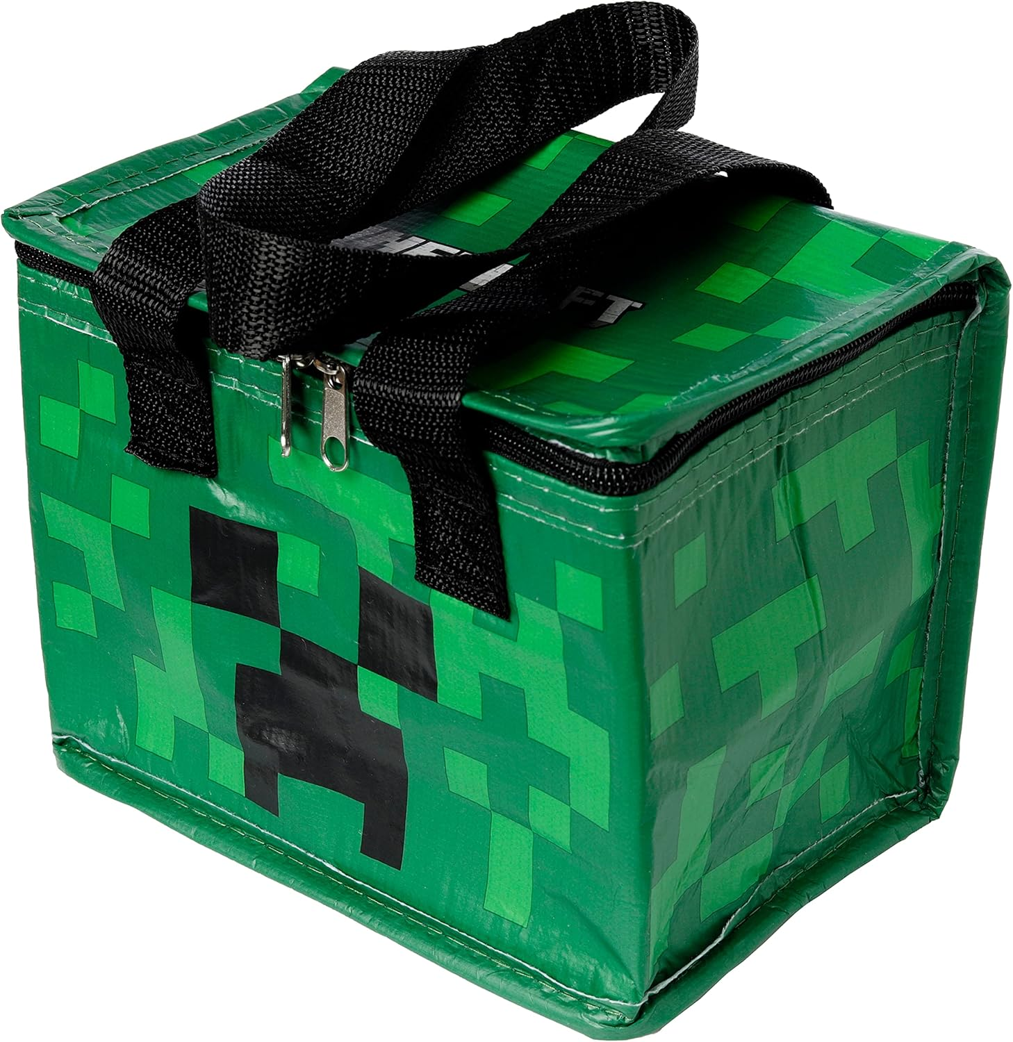 Puckator COOLB105 Recycled Plastic Bottle RPET Reusable Cool Bag Lunch Bag - Minecraft Creeper image number 5