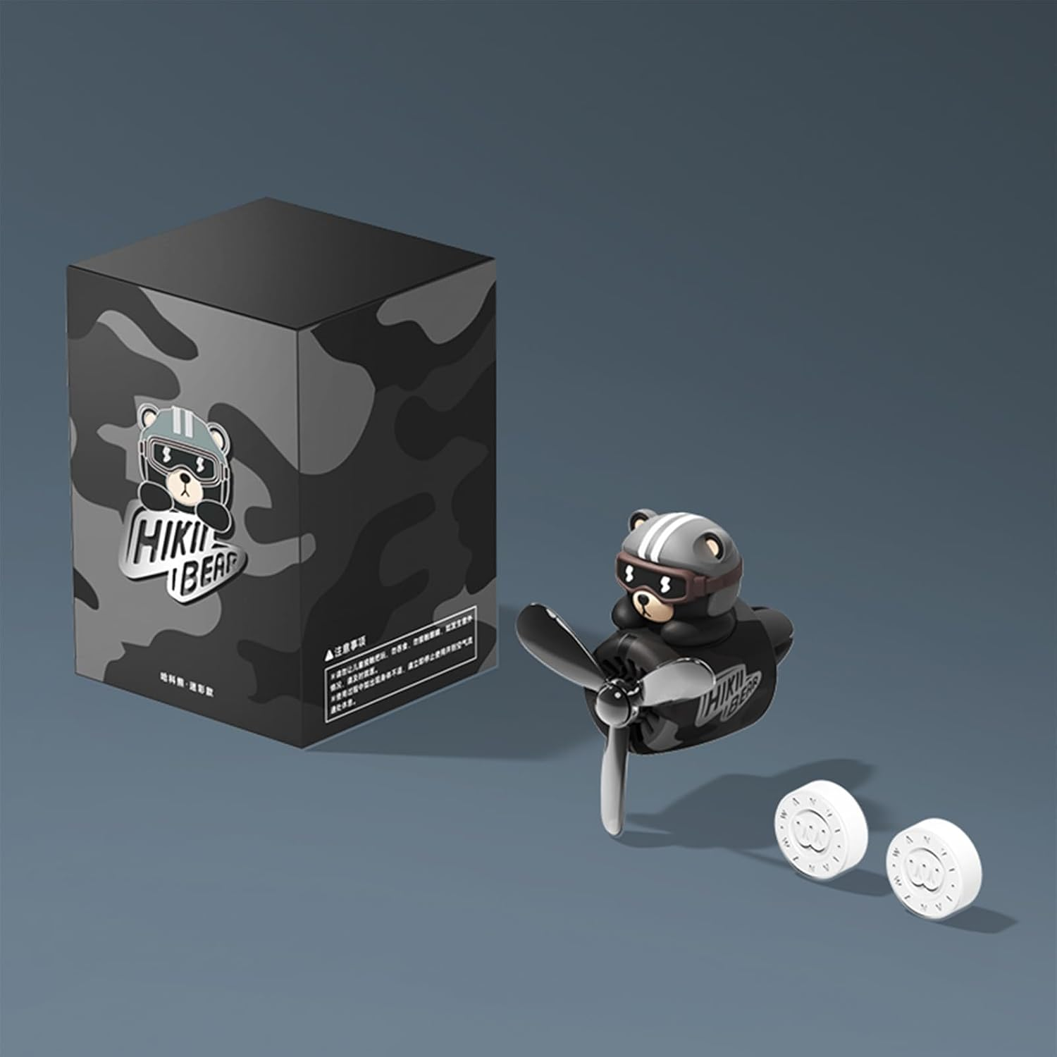 Cacacece Car Air Fresheners Cute Bear Pilot Car Diffuser Rotating Propeller Automotive Air Outlet Creative Car Perfume Fragrance Automotive Decoration Accessories Air Fresheners for Cars - Bear image number 3