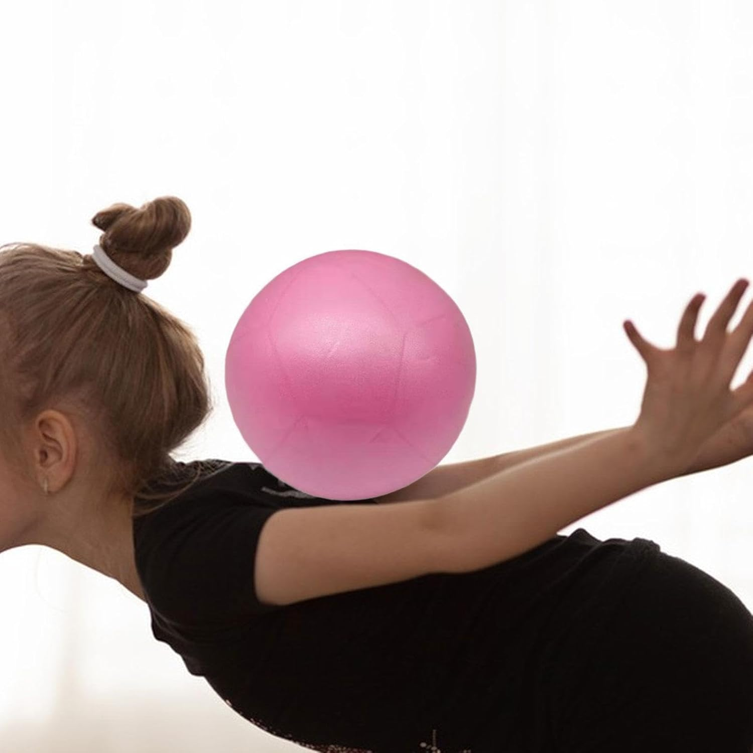 Small Pilates Ball, Rhythmic Gymnastics Ball Barre Ball for Kids Yoga Ball Balance Ball for Balance Workout Home Gym Exercise image number 5