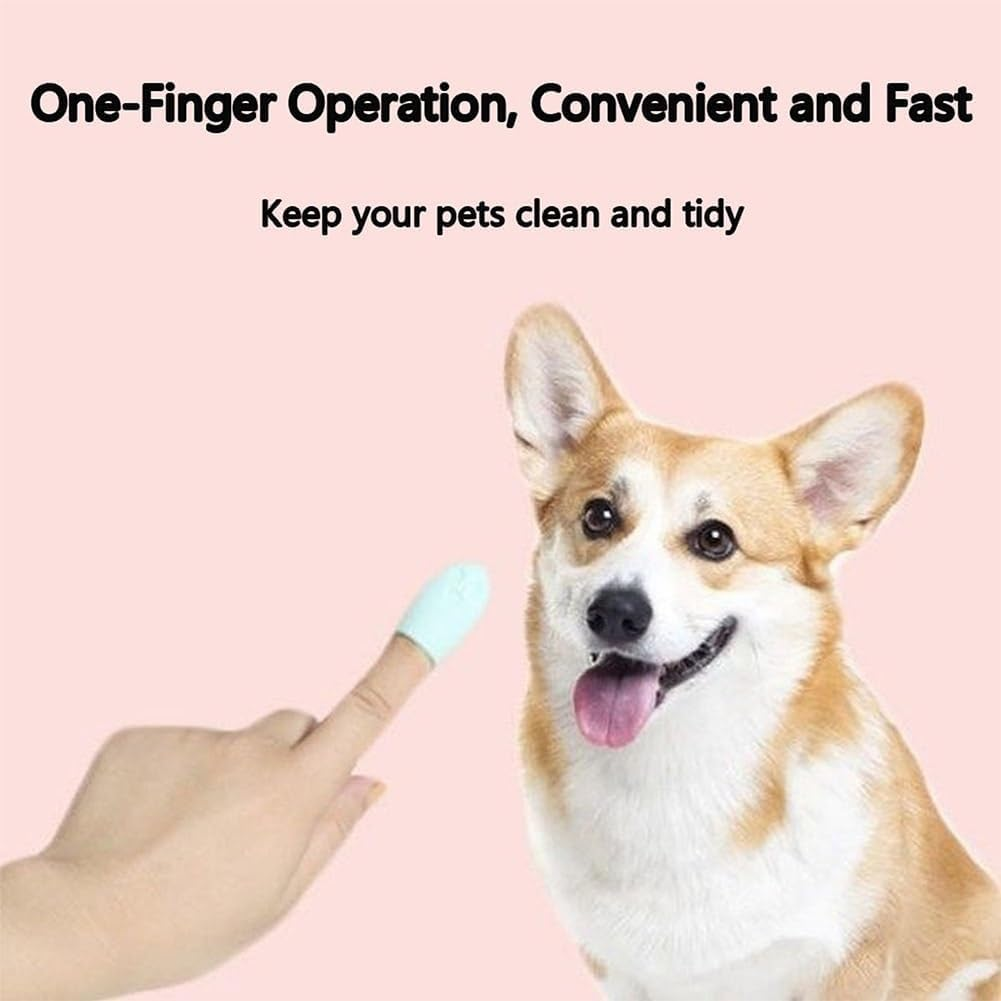 Silicone Scrubber for Cats Chin Cleaner, Silicone Cat Scrubber for Chin, Cat Chin Scrubber, Multifunctional Silicone Brush, Silicone Finger Toothbrush for Puppies and Cats(8Pcs,Pink image number 6