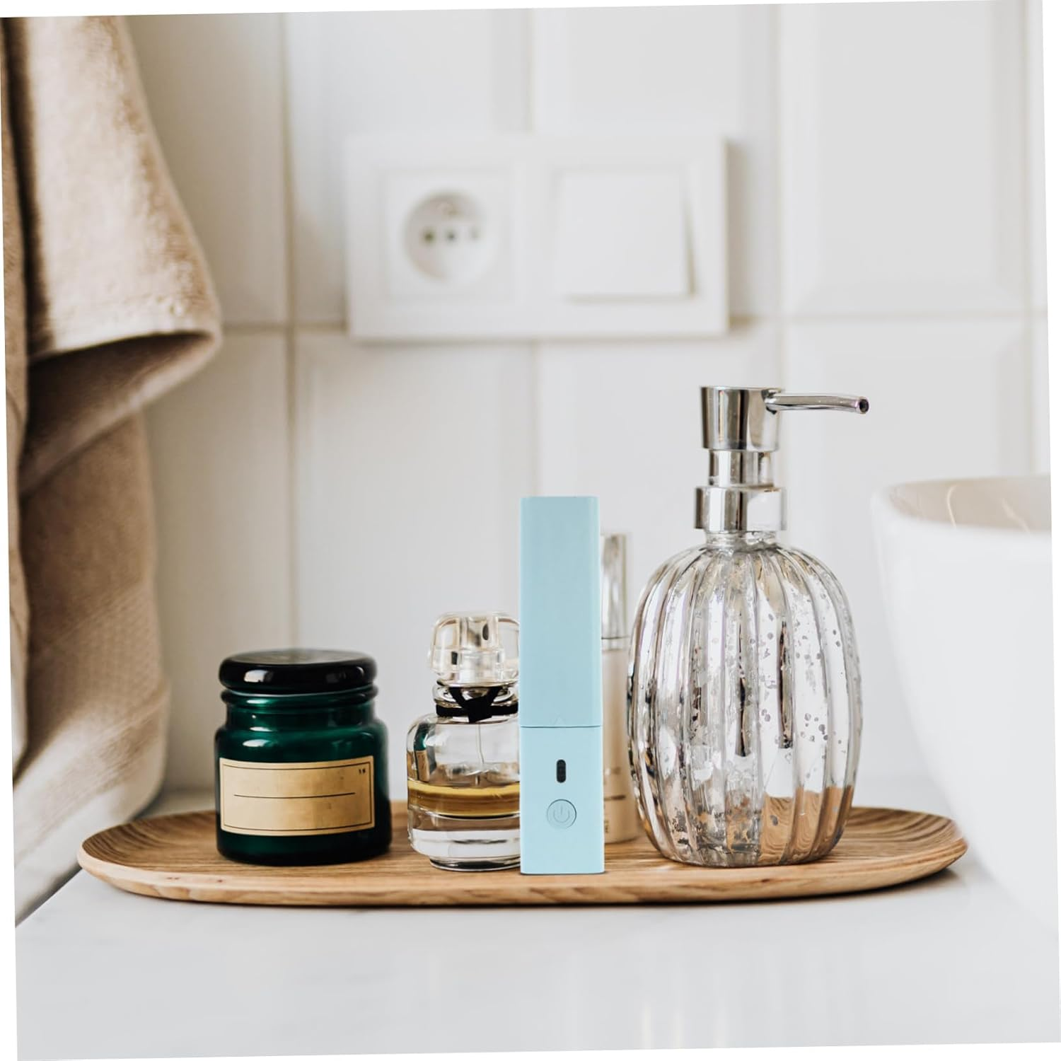 LALADEFIEE Usb Mini Hair Straightener Curling Wand Portable Constant Temperature Hair Styling Tool for Travel image number 4