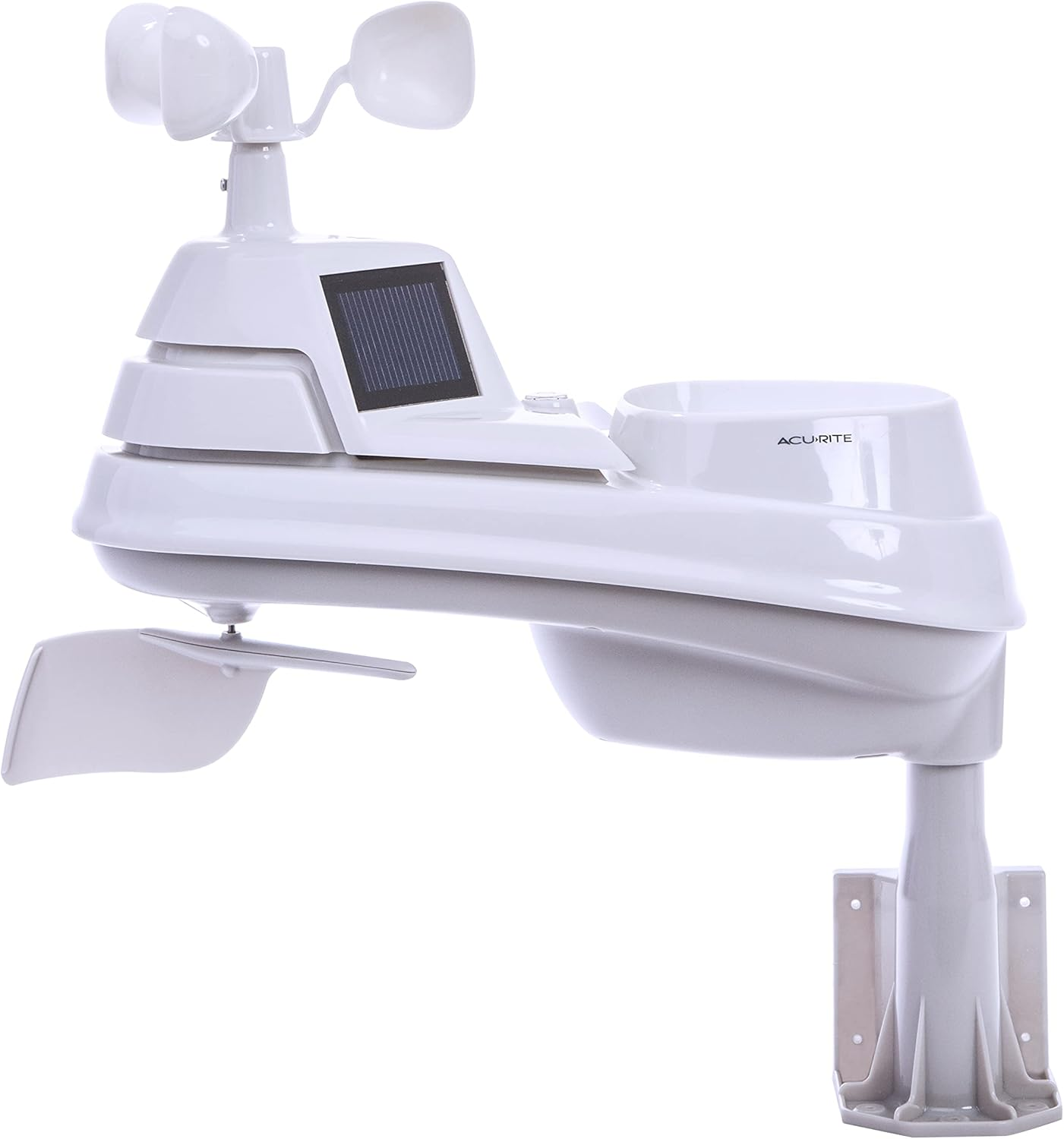 Acurite 06014 PRO+ 5-In-1 Weather Sensor with Rain Gauge, Wind Speed, Wind Direction, Temperature and Humidity White image number 4