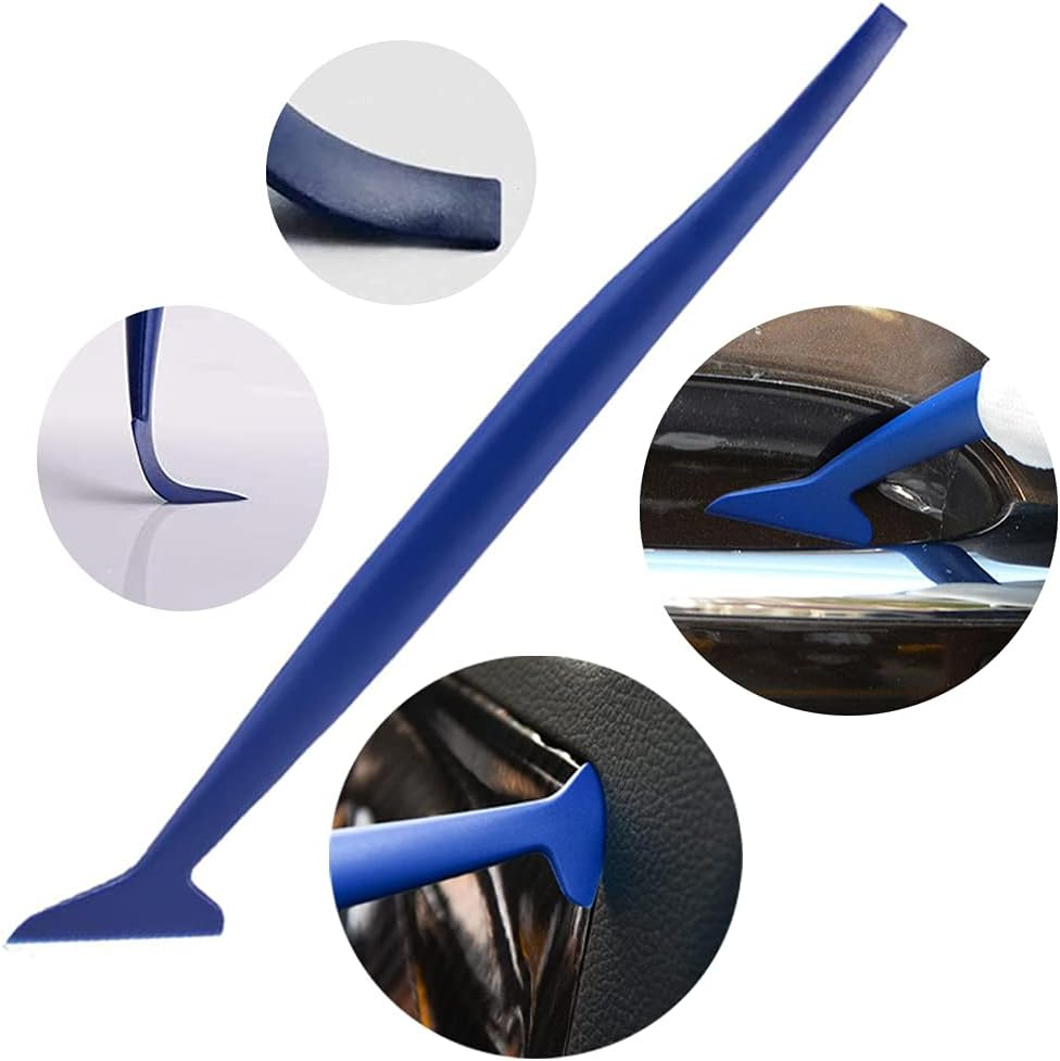 Car Vinyl Wrap Window Tint Film Tool Kits with Felt Vinyl Squeegee, Craft Weeding Pen Cutter Knife, Soft Go Corner Wrap Stick Squeegee for Corner Full Adhesive Vinyl Wrap Wallpaper Contact Paper image number 5