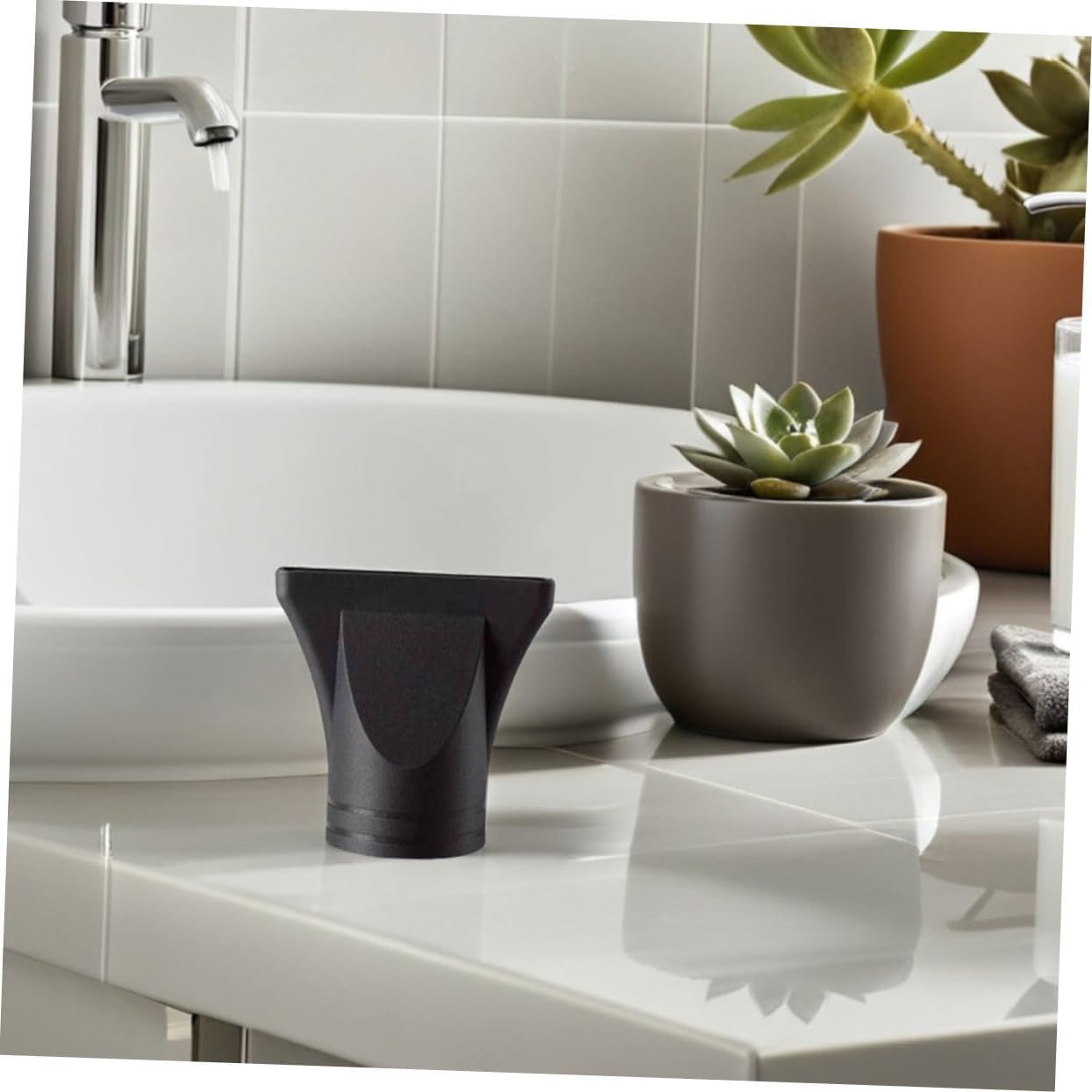 LOLIPPYY 4Pcs Professional Plastic Hair Dryer Nozzle Diffuser Hair Dryer Nozzle Attachment Concentrator Replacement Blow Flat Hairdressing Salon Styling Tool image number 2