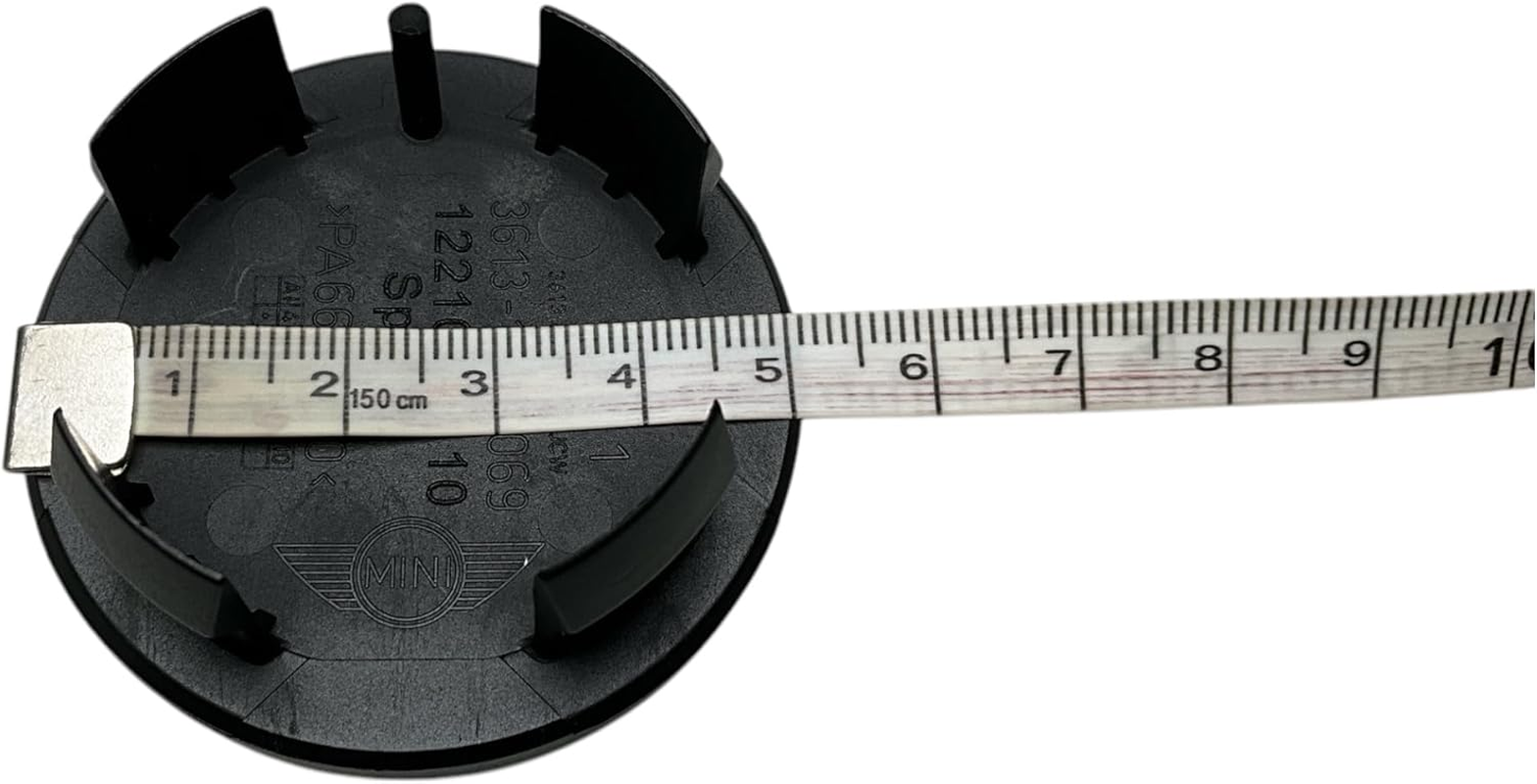 Mini Genuine 36131171069 50Mm Black Wheel Hub Cover with MINI Lettering image number 2