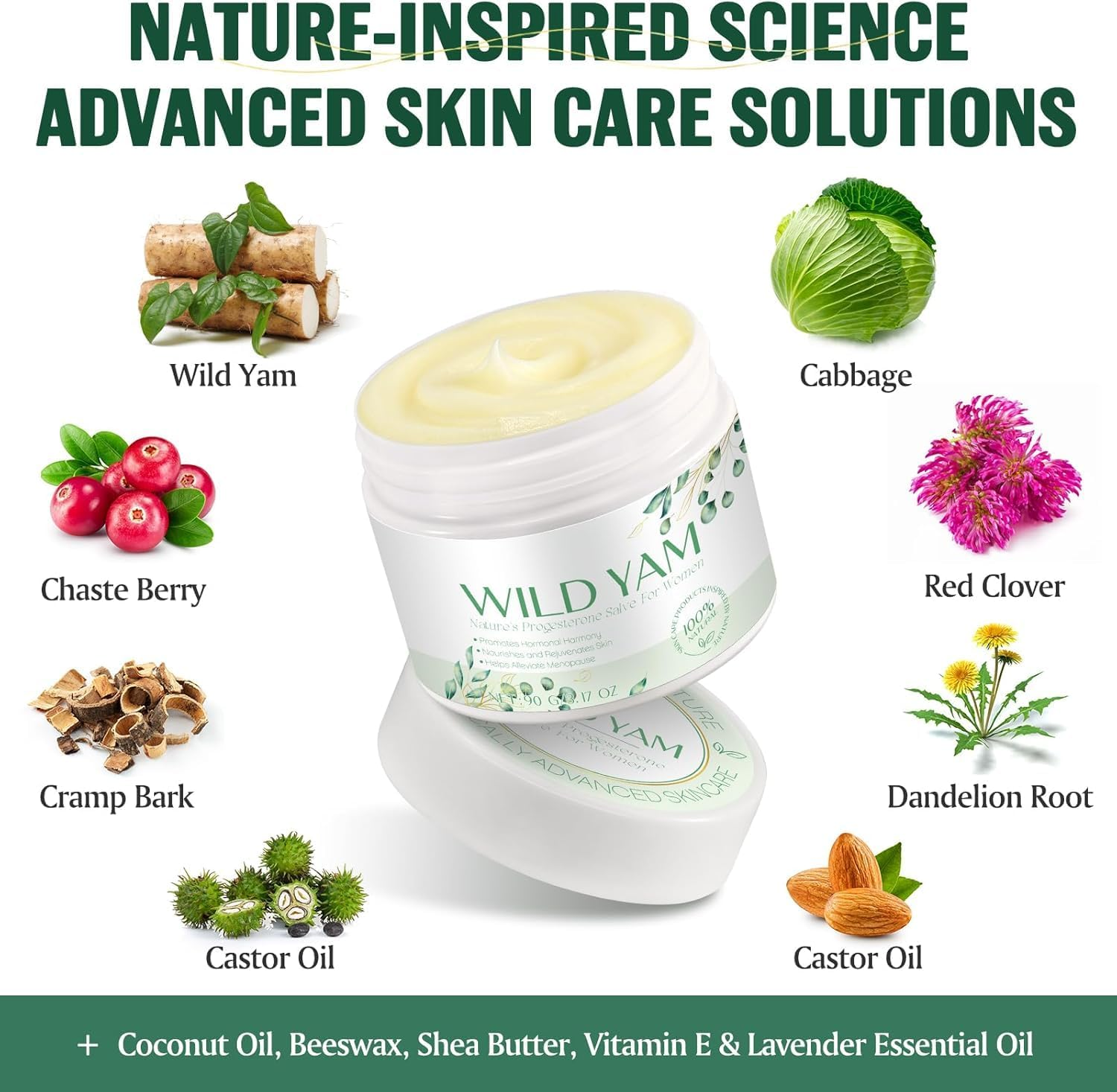 Sm-Wild Yam Moisturizer for Women &ndash; Organic Hormone Balance Support, Natural Soothing Formula &ndash; 100G