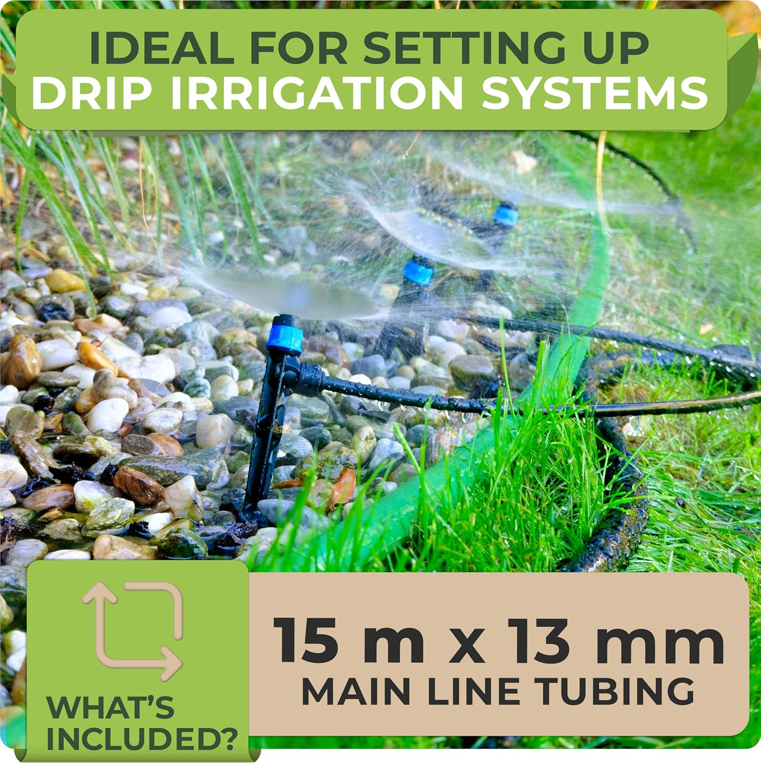 Carpathen 50 FT 1/2 Irrigation Tubing Mainline - Drip Irrigation Tubing Perfect for Push-To-Connect Garden Irrigation System, or as Blank Distribution Hose for Any Gardening Project image number 6