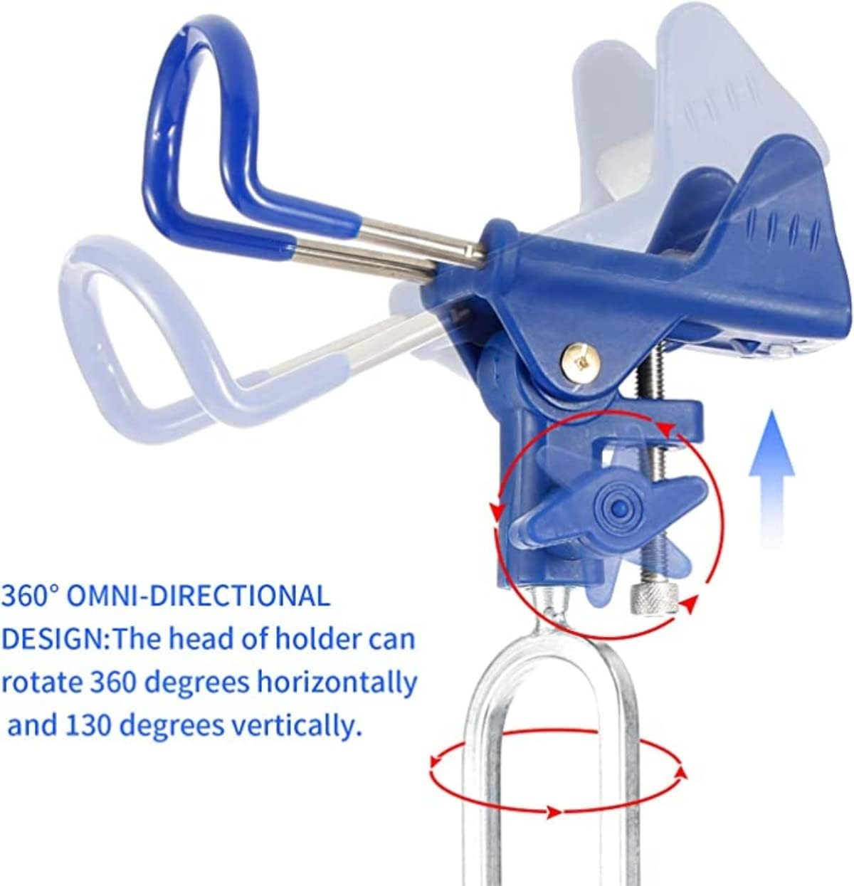 2Pcs Rod Holder Ground,Lake Bank Fishing Pole Stand,Fishing Rod Holder360 Degree Adjustable. image number 3