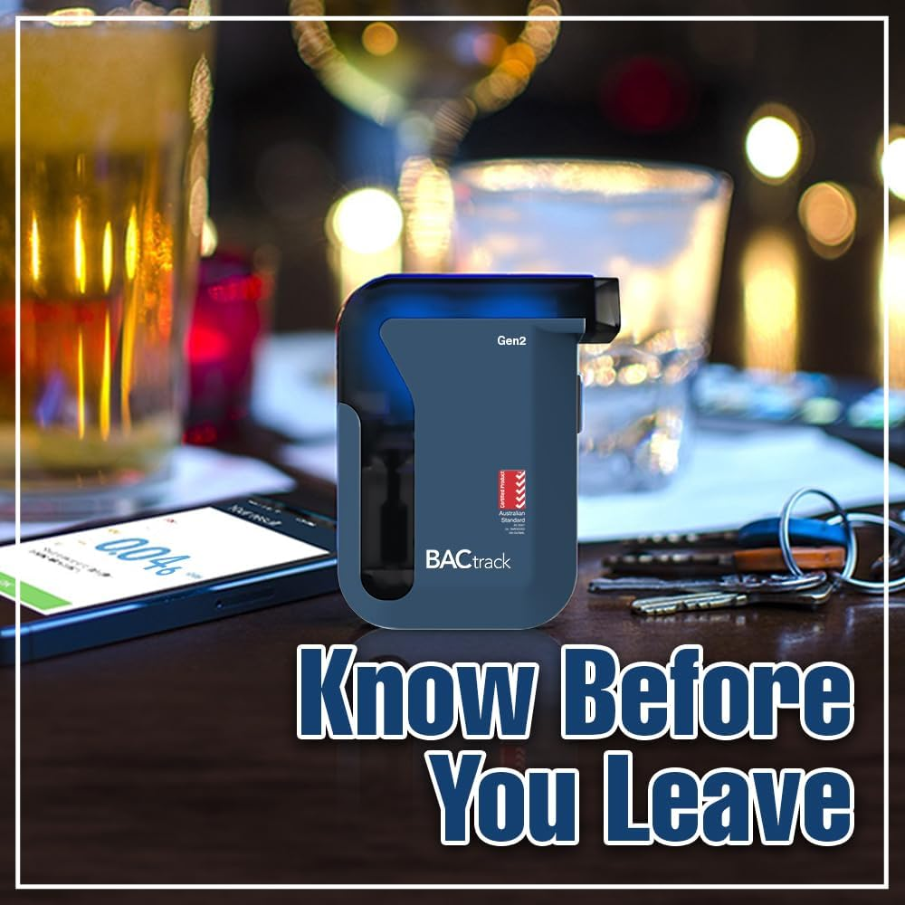 Bactrack Mobile Pro Gen2 Breathalyzer Australian Standard Smartphone Portable Breath Alcohol Tester Professional-Grade Bluetooth Breathalyser, Blue image number 5