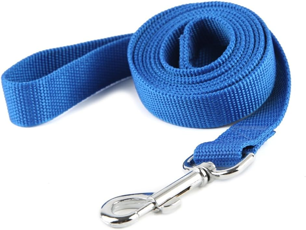 Nylon Dog Training Leash, Traction Rope, 4Foot /5 Ft /6 Feet Long, 5/8 Inch 3/4 Inch 1 Inch Wide, for Small and Medium Dogs