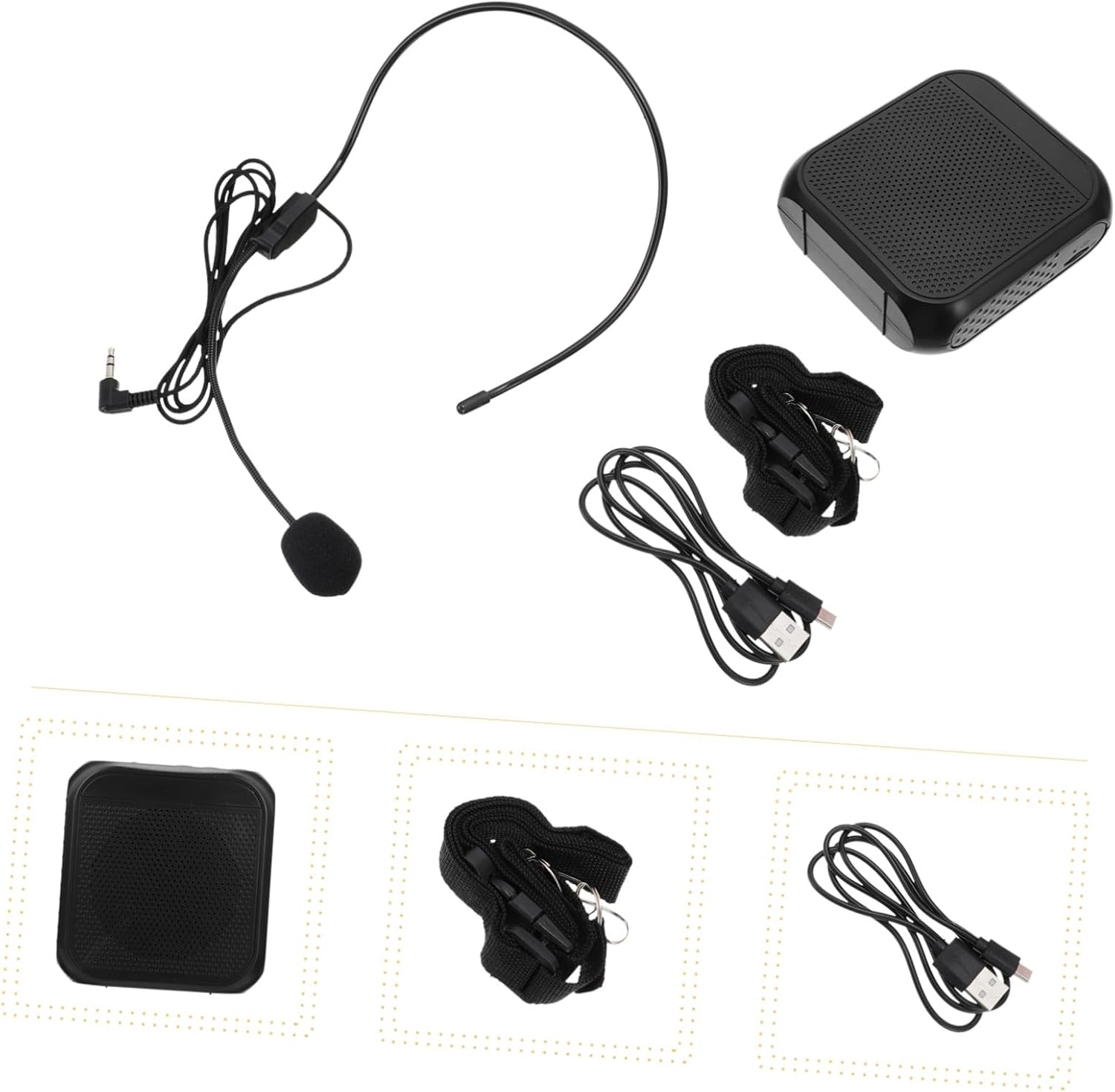 Housoutil Wireless Portable Voice Amplifier Loud-Speaker Equipment with Stable Performance and Fashionable Design Upgraded Sound Amplifier for Voice Projection