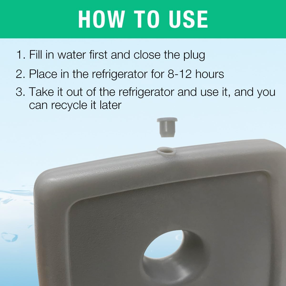 Home Times 4 Pack Slim Thin Reusable Ice Packs for Lunch Boxes, Coolers & Camping - Quick Freeze, Long Lasting Space Saving Freezer Packs, Multifunction Cooler Ice Brick image number 3