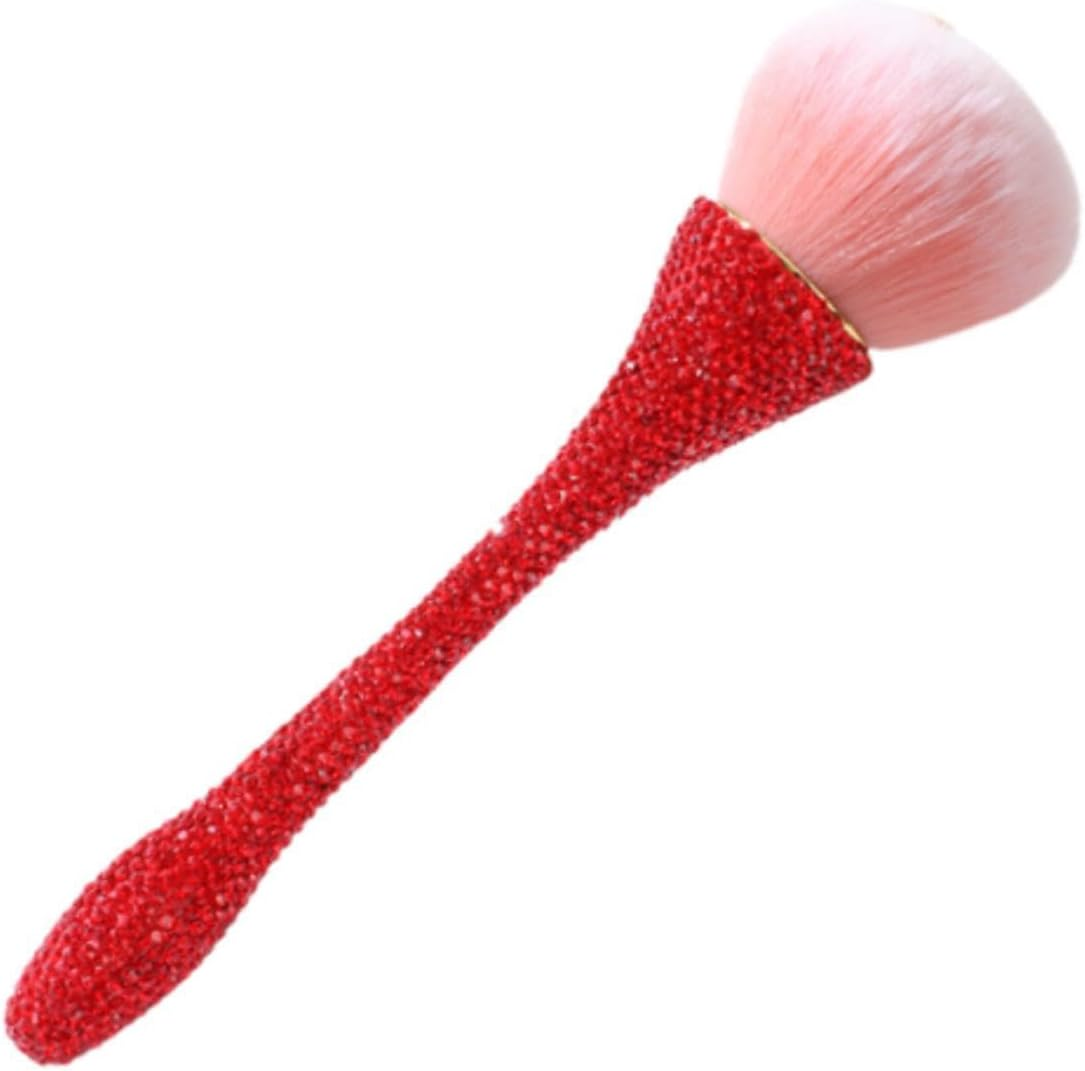 Eigell Makeup Brush,Blush Brush,Powder Makeup Brush,Loose Powder Brush for Makeup Setting Powder, Red