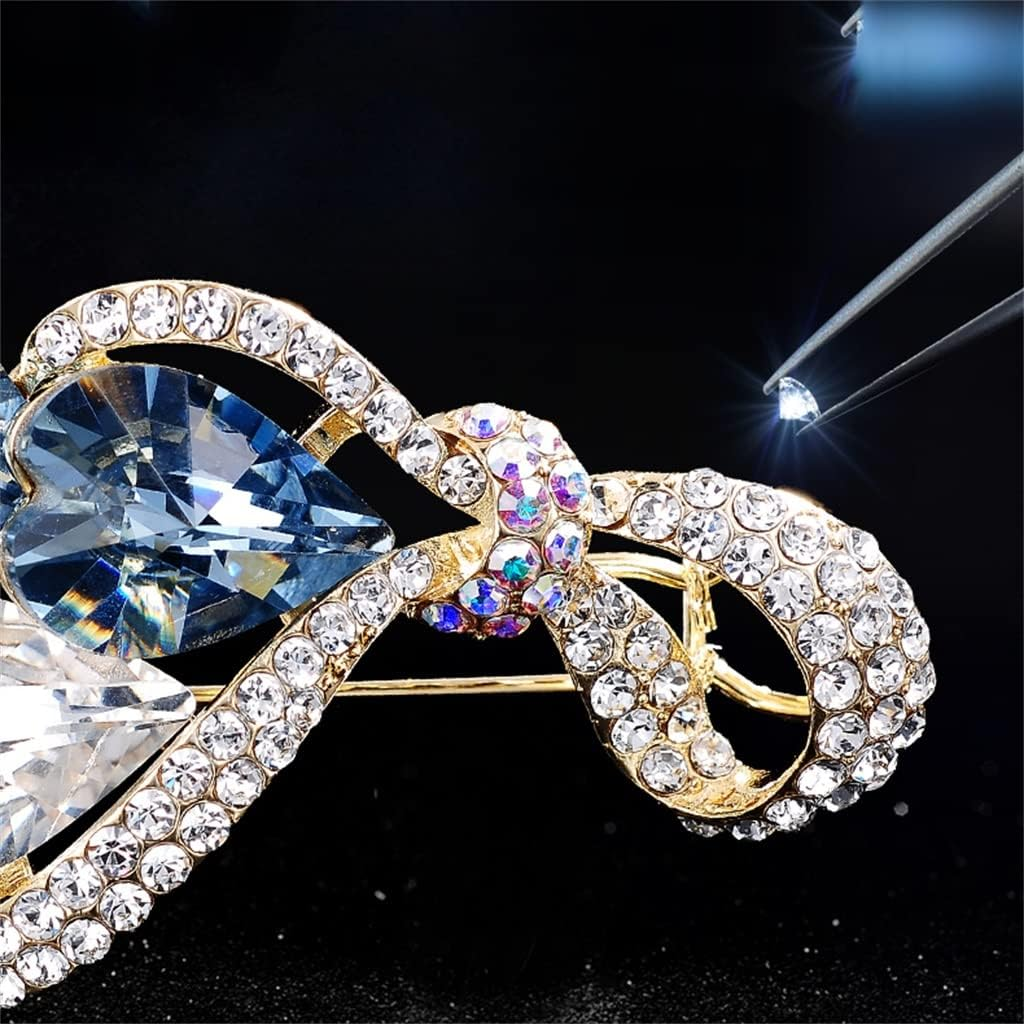 Rhinestone Hairpin,Crystal Barrette,Curl Hair Clip,Hairpin Side Clip Rhinestone Wild Small Hairpin Hairpin Hairpin One Word Clip Bangs Clip (Color : B, Size : 5.7 * 2.6Cm) image number 4