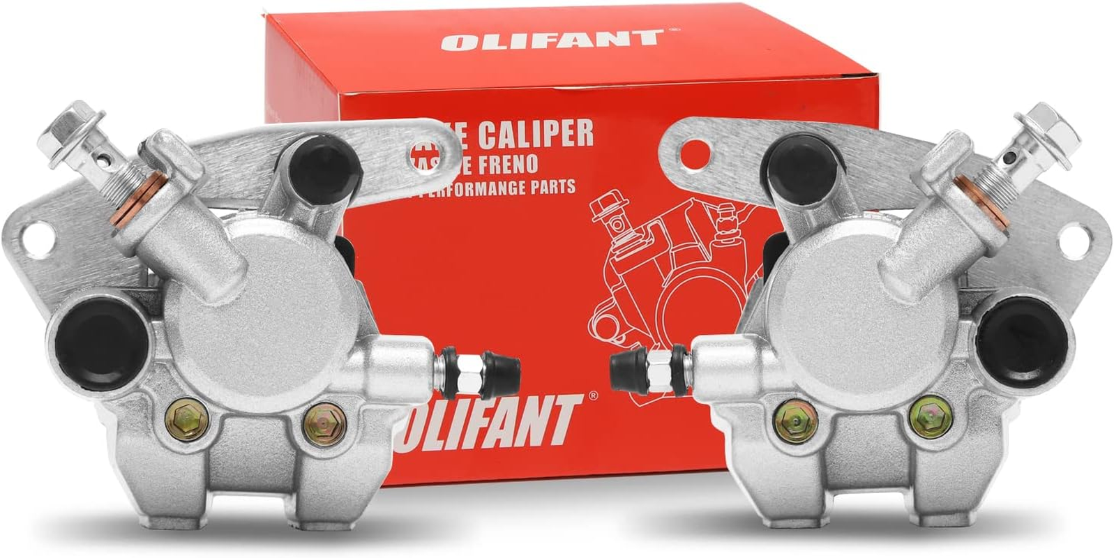 Front Brake Caliper for Yamaha Big Bear 250 350 400 Banshee Grizzly 660 Kodiak 400 450 Raptor 350 Warrior Wolverine YFM 125 YFM 250 YFM 350 YFM 400 450 660 image number 3