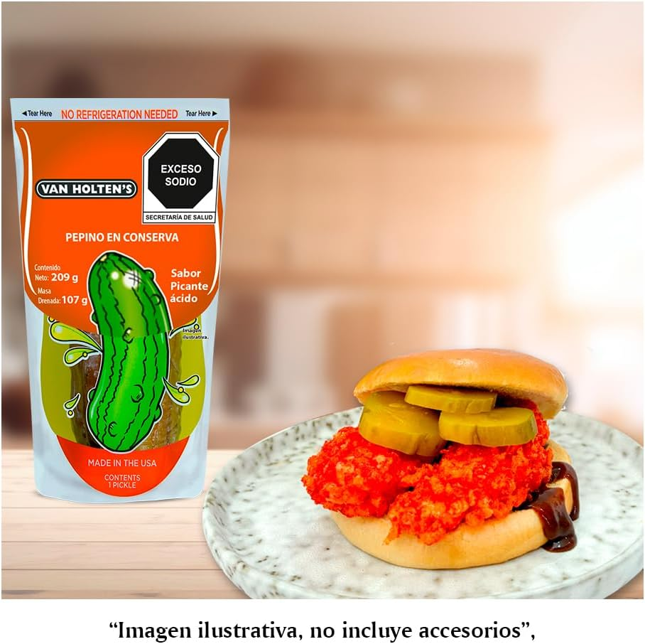 Van Holten'S Jumbo Sour Tart and Tangy Pickle 140 G (Pack of 12) image number 3