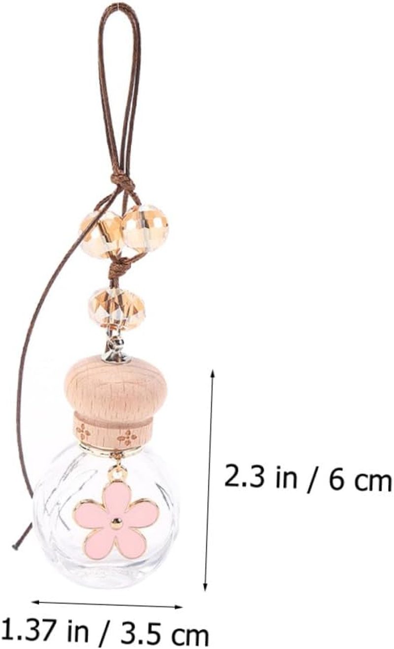 4Pcs Car Fragrance Bottle Hanging Perfume Bottles Air Freshener for Car image number 5