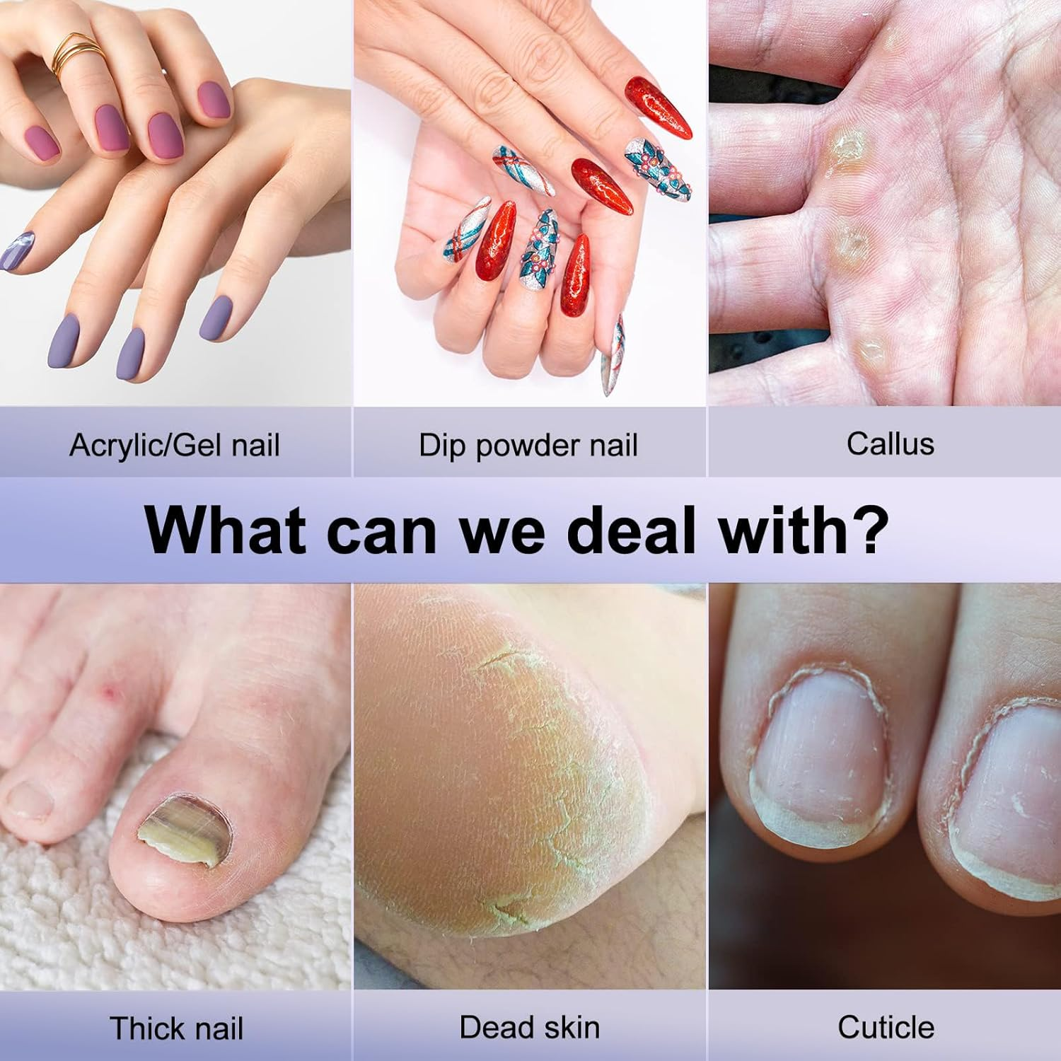 Cordless Nail Dril - Portable Electric Nail File with 11 Nail Bits, 32 Sanding Bands,Rechargable 15000RPM Nail Efile Drill Machine Kit,Manicure Pedicure Tool for Home Salon Use image number 5