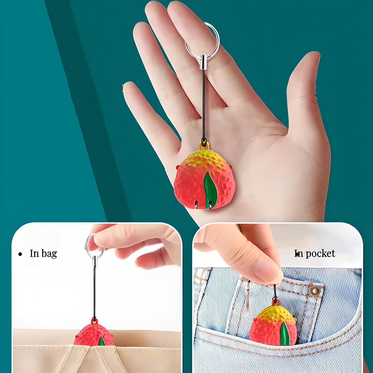 Nail Clippers for Women, 1Pcs Cute Pineapple Finger Nail Clipper Mini Folded Nails Cutter Keychain Pendant Bag Charm image number 4