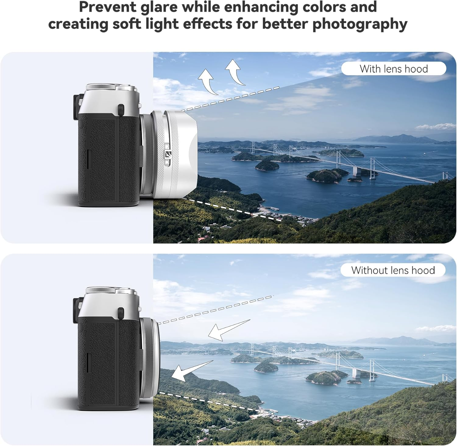 Freewell CPL/GMIST (1/4) Filter Kit with Lens Hood for Fuji X100 Series (X100, X100S, X100F, X100T, X100V, X100VI) (Silver) image number 4