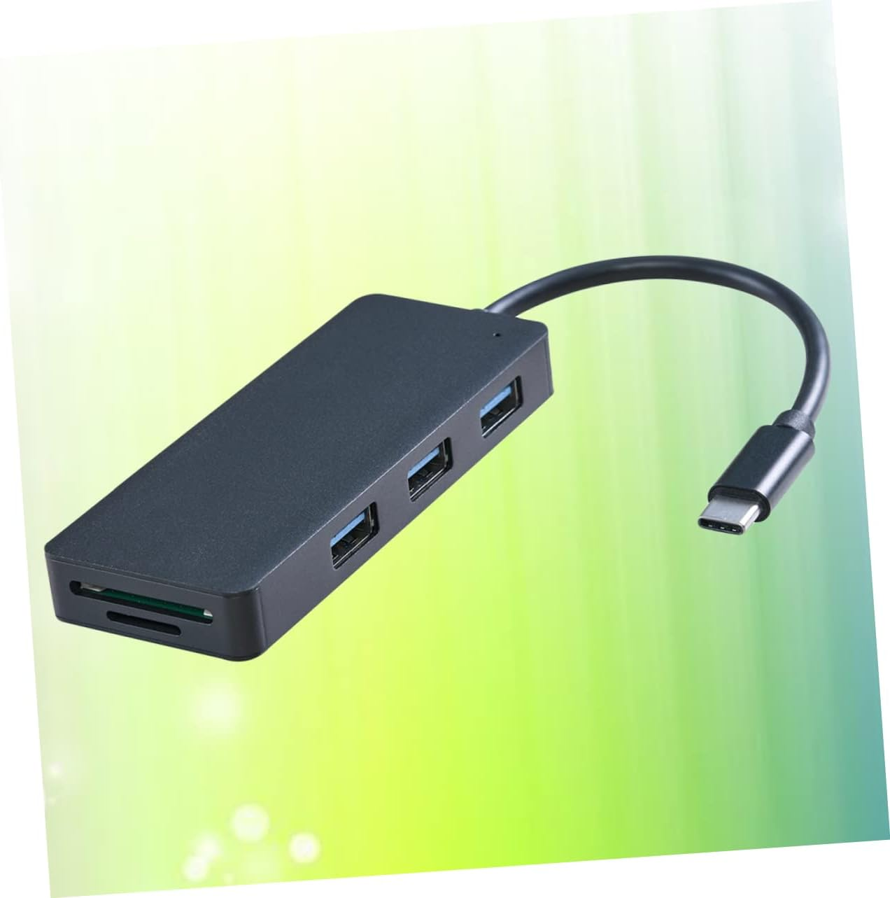 BETOOKY 3-Port USB 3.0 Hub 5 1 Laptop Hub Type- USB Hub Charging Adapter USB Power Adapter USB- USB Hub Individual Power Type Connectors to USB Gigabit Ethernet Docking Station image number 2