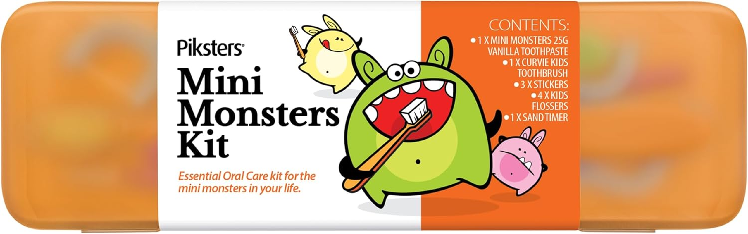 Piksters Junior Mini Monsters Oral Care Kit image number 1