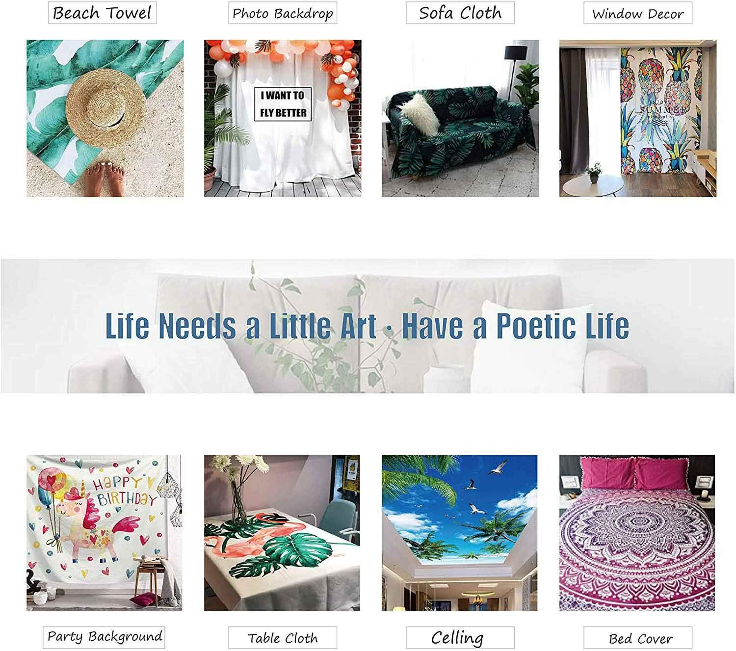 FEASRT Medieval Lady Tapestry European Royal Tapestry Lady and Unicorn Tapestry for Bedroom Living Room Apartment Dorm Decor Wall Hanging Tapestries 80X60 Inches GTDSAY76 image number 1