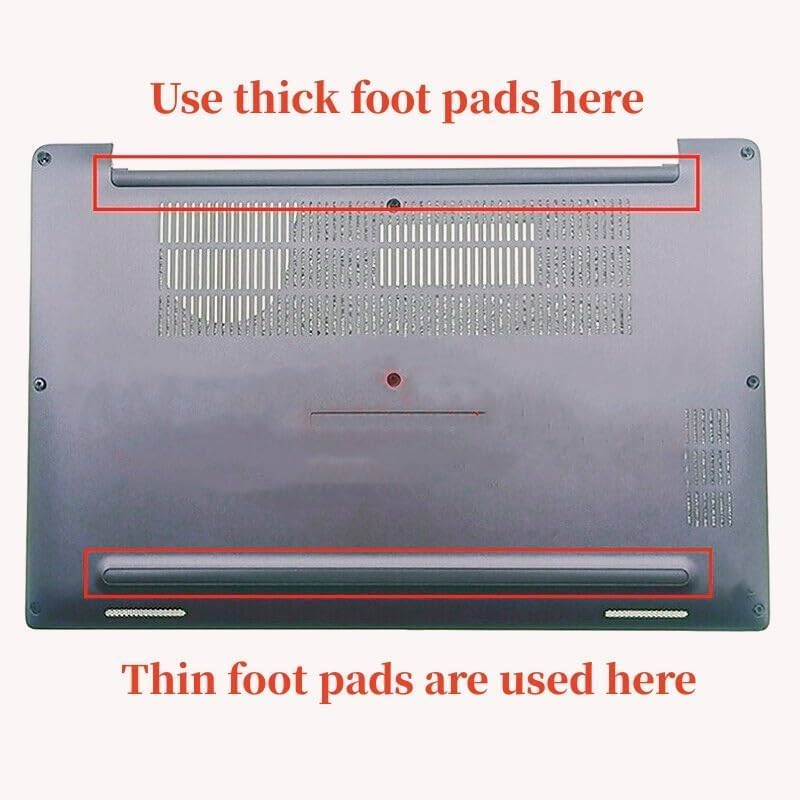 HSSDTECH Laptop Rubber Feet Strips for HP Probook 430 435 G7 430 435 G8 ZHAN66 13 G4 G5 Laptop Bottom Cover Case Non-Slip Bumper Rubber Foot Feet Pad Nonskid Silicone image number 5