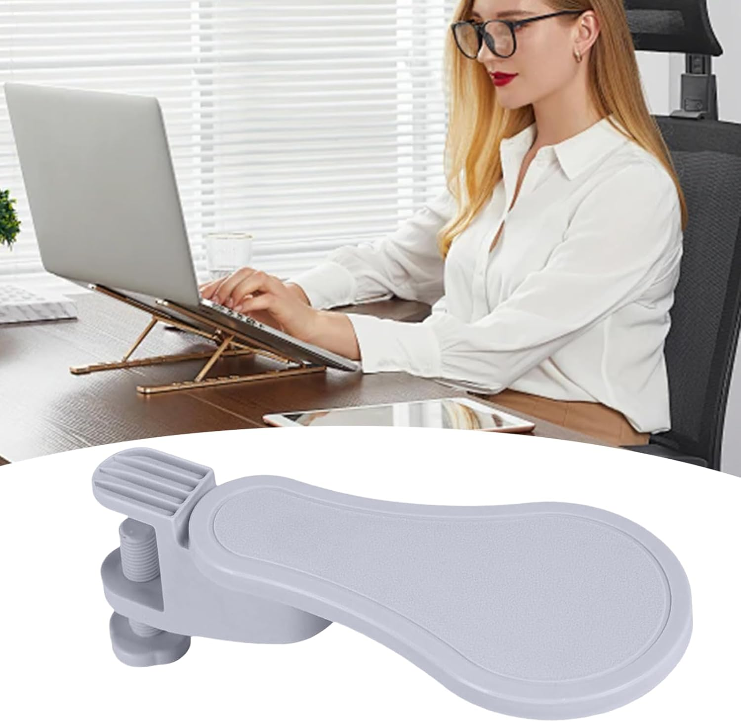 Desk Armrest | Desk Elbow Support | Ergonomic Adjustable Computer Table Home School Student Wheelchair image number 4