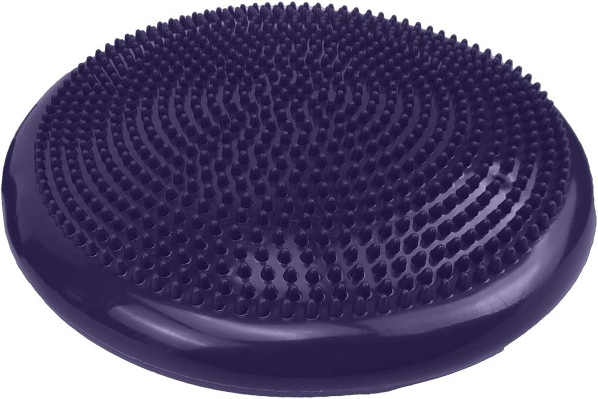 Powertrain Yoga Stability Disc Home Gym Pilate Balance Trainer Wobble Pad Cushion Purple image number 2