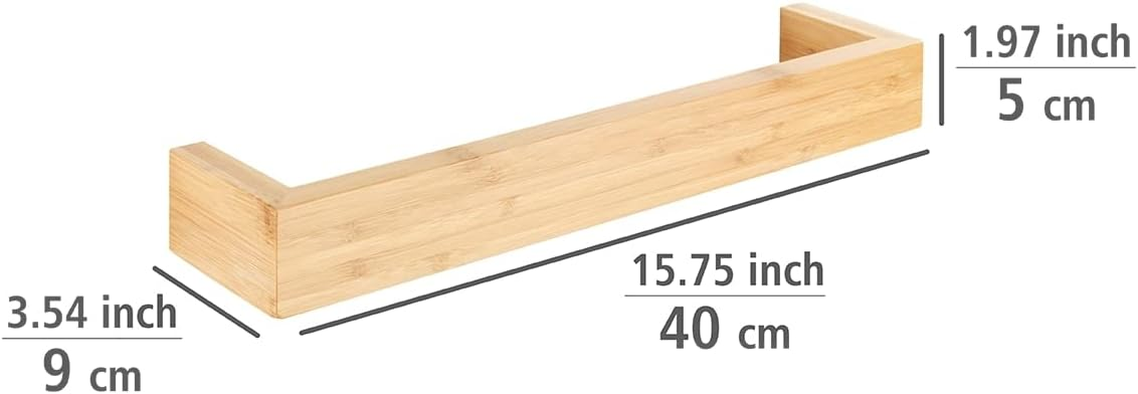 WENKO Bamboo Towel Rail 40Cm image number 4