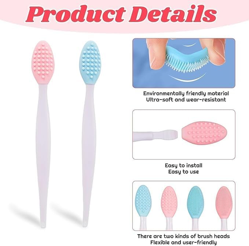 Ksngtixe 4Pcs Black Seed Soft Silicone Grooming Scraper - Double-Sided Cat Cleaning Tool for Chin Acne image number 1