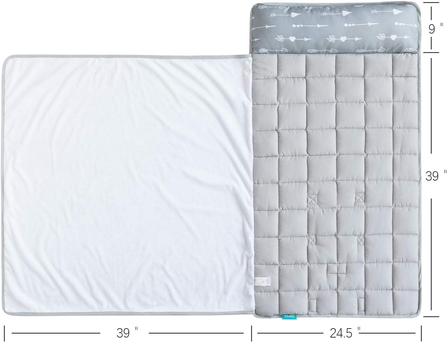 Nap Mat with Pillow and Blanket for Regalo My Cot Portable Toddler Bed/Joovy Travel Cot, Kids Nap Mats/Sleeping Bag for Preschool Daycare Boys and Girls image number 6