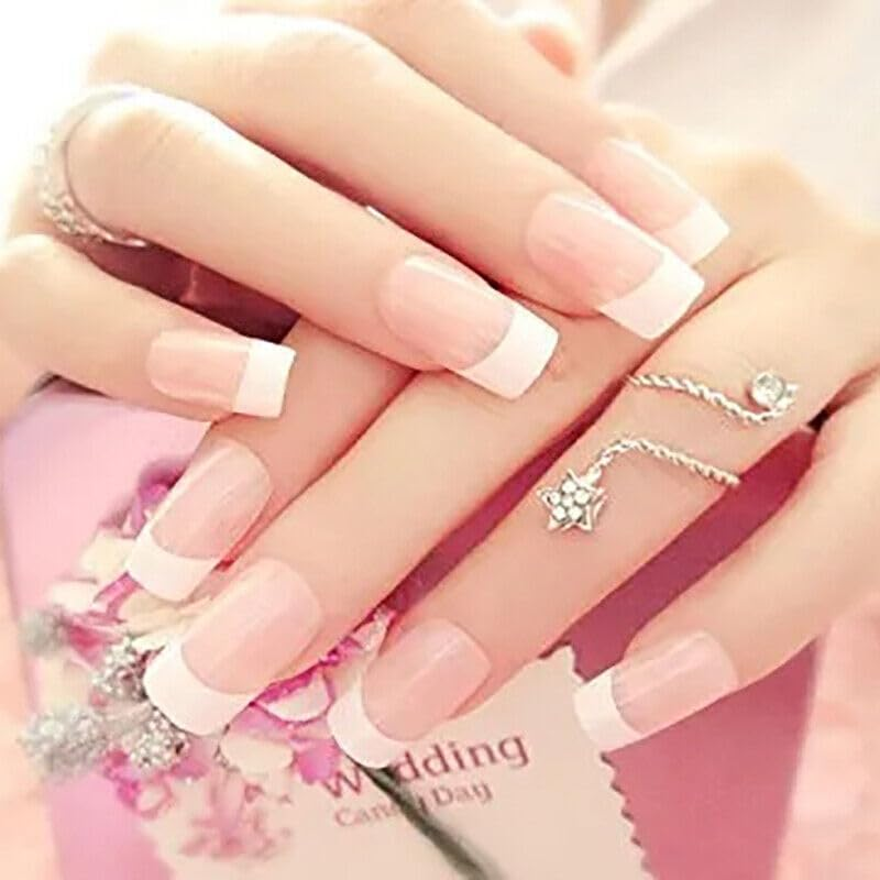 AIMALL 100PCS French Tip Nail Decoration Strip Stickers, Precision Nail Art Stencil Guides for Flawless Manicure Designs, Easy Application for DIY Nail Art image number 1