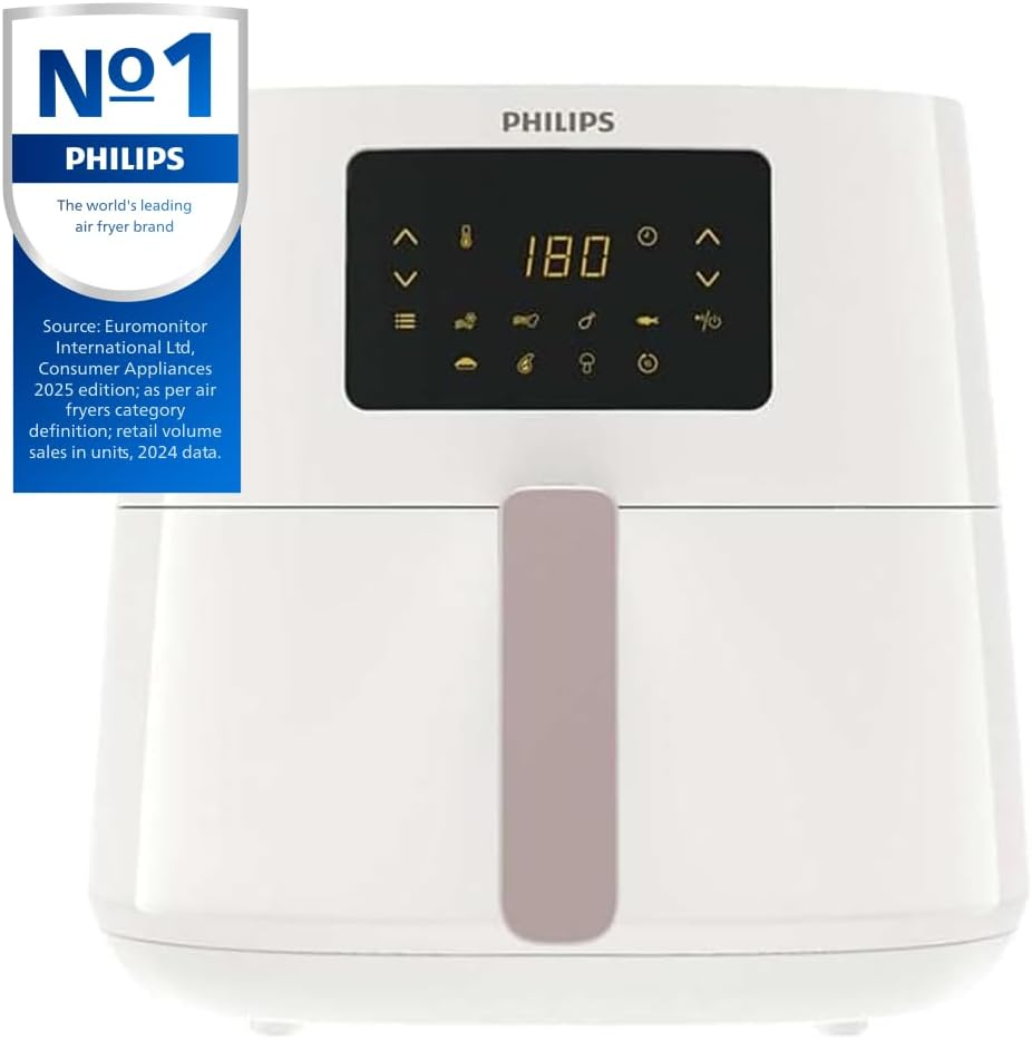 Philips Essential Air Fryer with Rapid Air Technology, 1.2Kg, 6.2L, 2000 Watt, 5 Portions, White (HD9270/21) image number 1