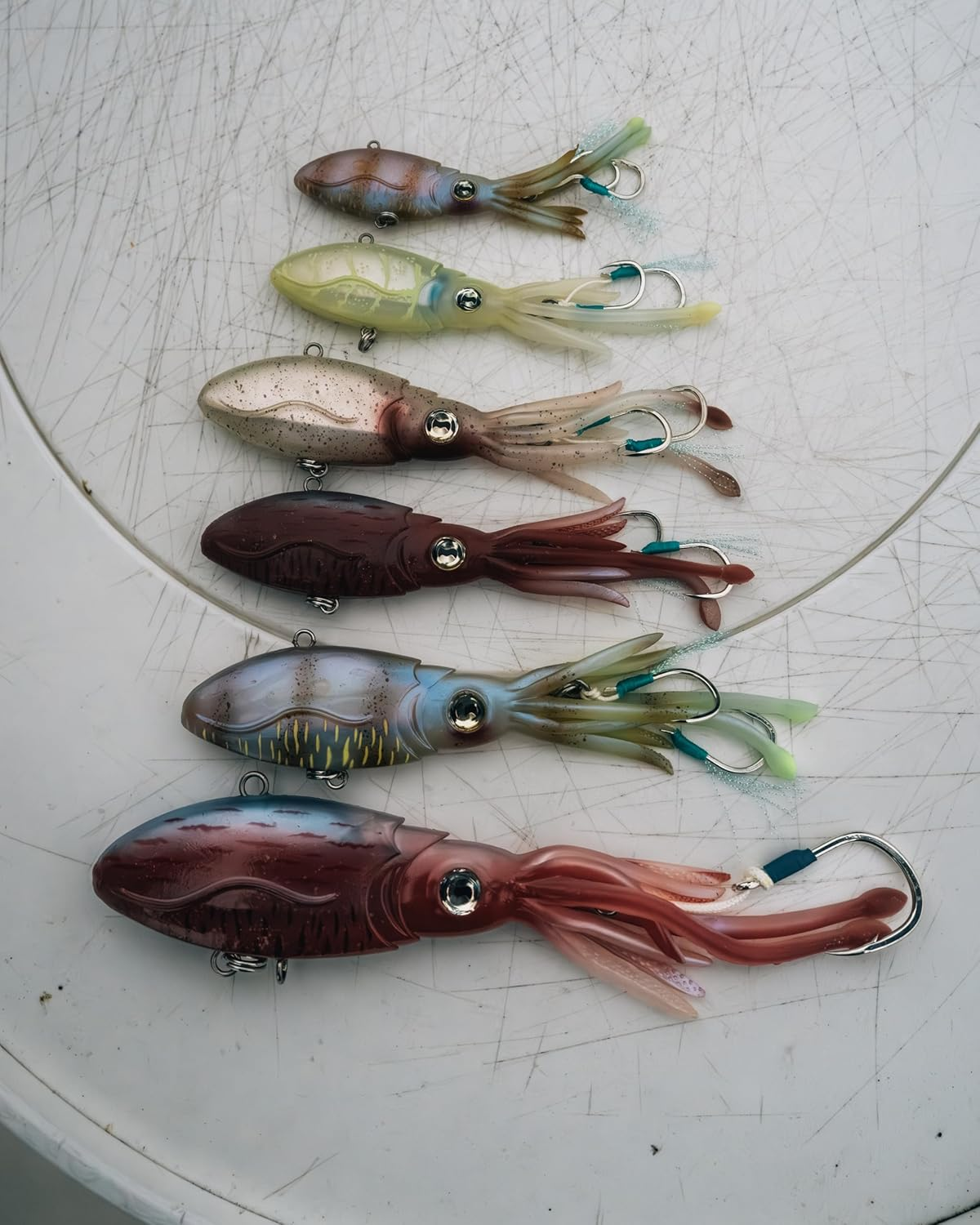 Nomad Design Squidtrex 170 Vibe 170Mm - 250G Lures - Soft Offshore Soft Vibe WTG - White Glow 170Mm - 250G image number 3
