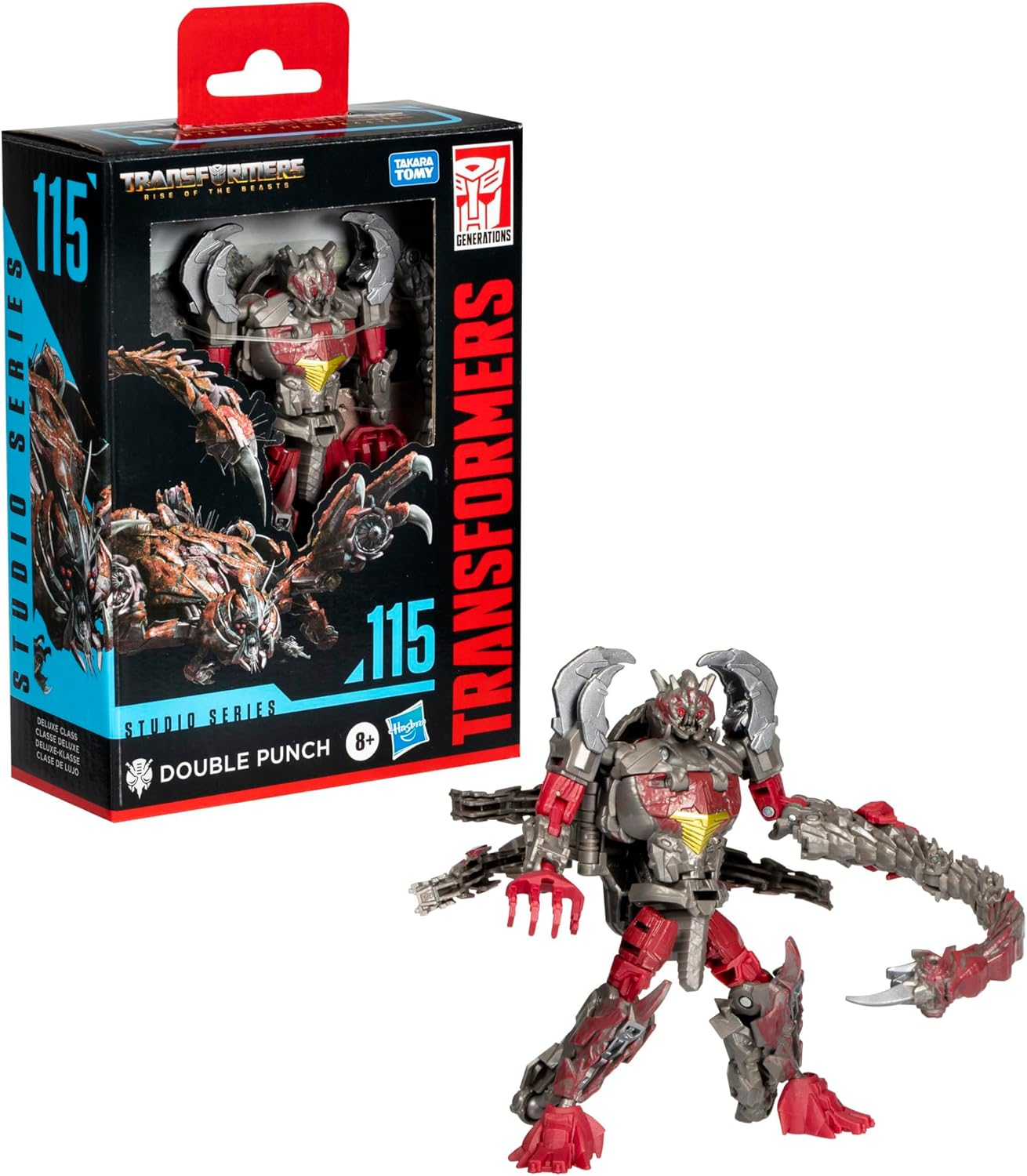 Transformers Toys Studio Series Deluxe Class Transformers: Rise of the Beasts 115 Double Punch 4.5-Inch Converting Action Figure, 8+ image number 2