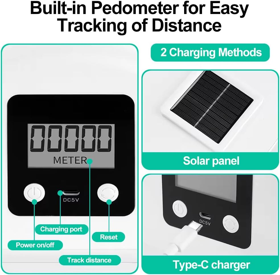 CHAOFLIGHT Cat Exercise Wheel,Pet Treadmill Running Wheel with Pedometer 41'' Large Cat Wheel with Carpeted Runway & TPE Silent Roller for Running/Walking/Training, Suitable for Most Cats image number 1