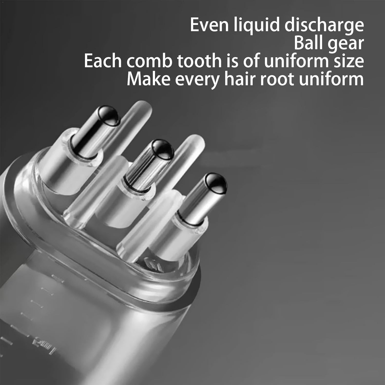 Hair Oiler - Hair Oiling Applicator Combs | Hair Oil Dispenser, Hair Oiler Applicator, Liquid Comb Applicator for Sensitive Scalp - Black image number 7