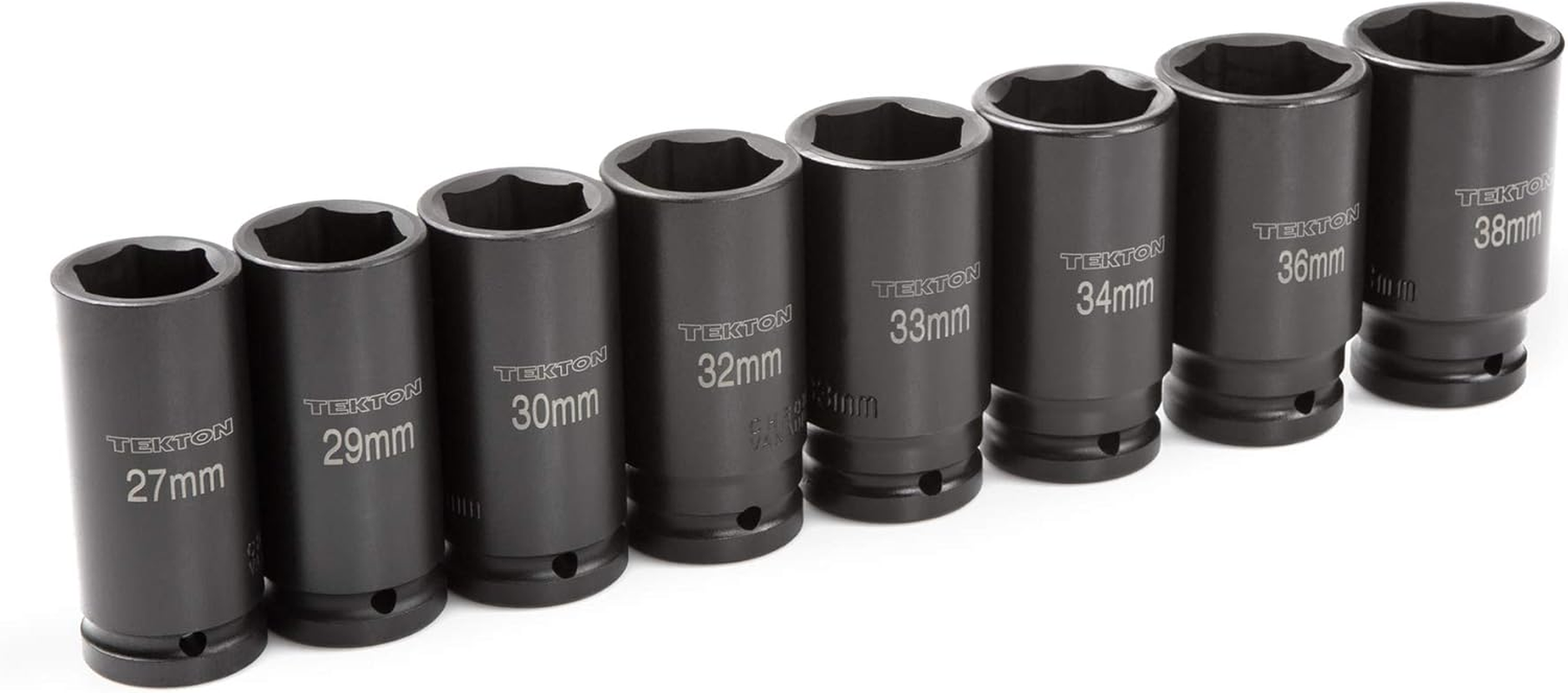 TEKTON 3/4 Inch Drive Deep 6-Point Impact Socket Set with Case, 8-Piece (27-38 Mm) | 4889 image number 4