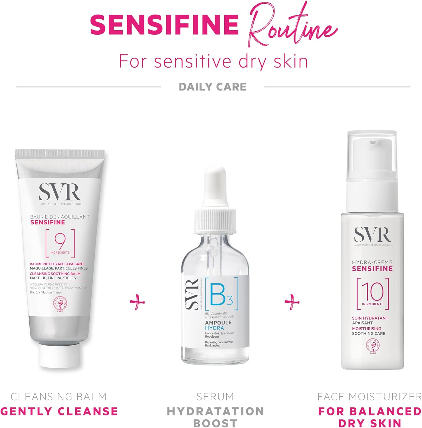 SVR SENSIFINE Hydra Soothing Face Cream for Balanced-Dry, Sensitive Skin, 40 Ml