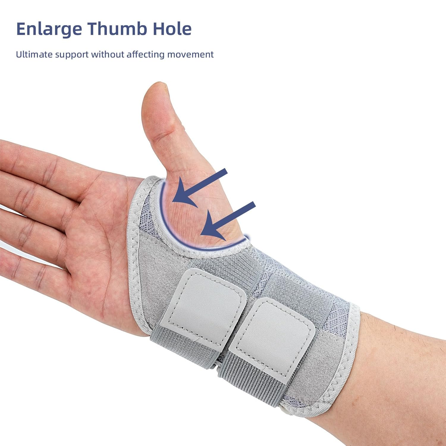 Wrist Brace for Carpal Tunnel Right Hand, Night Wrist Sleep Support Brace for Men and Women, Adjustable Wrist Support Splint with Cushioned, Help Tendonitis Arthritis Pain Relief image number 6