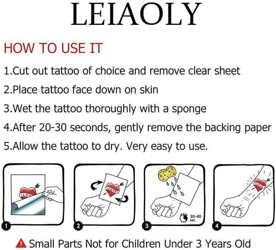 40Pcs Temporary Tattoo Stickers for Birthday Party Supplies Favors Kids Boys Girls School Rewards Gifts(5 X 5Cm)