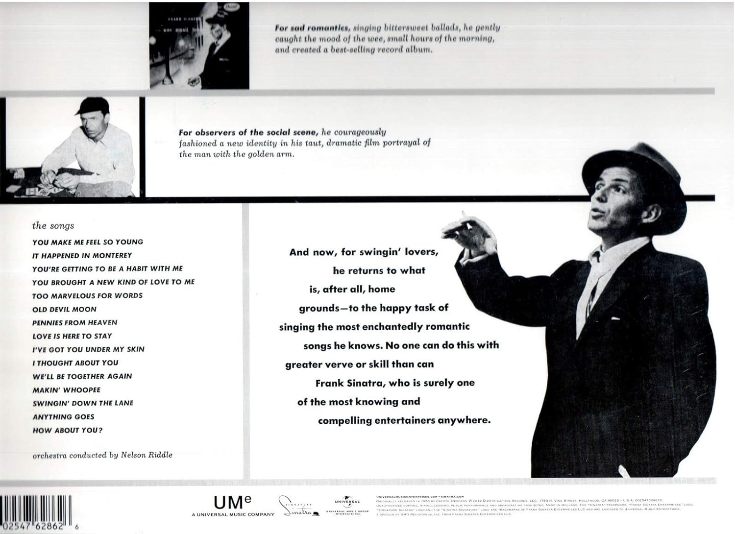 SONGS for SWINGIN' LOVERS