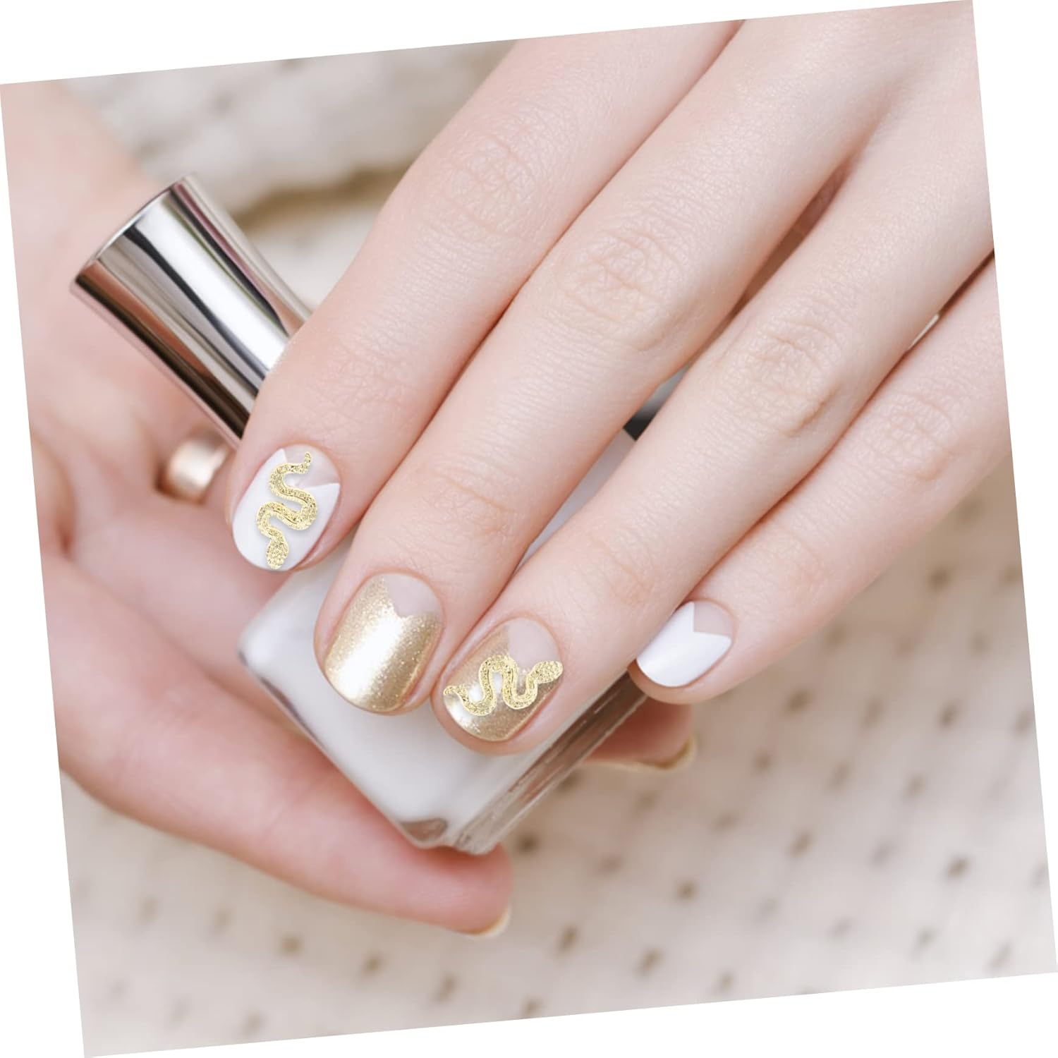 Beaupretty 40 Pieces Small Snake Nail Charms Creative Nail Decoration for DIY Nail Art for Manicure for Women image number 2