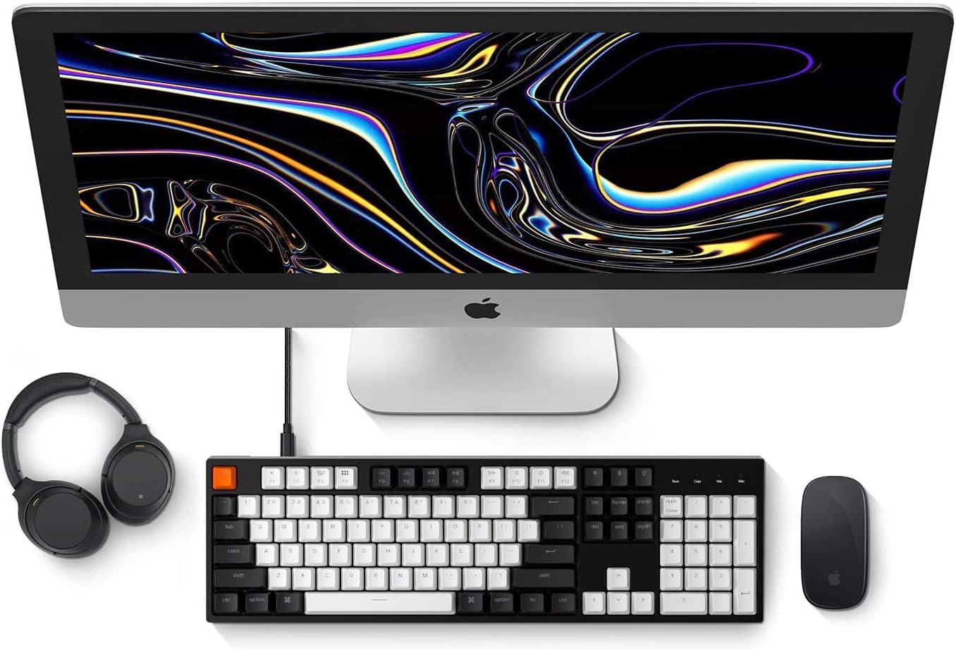 Keychron C2 USB Wired Keyboard Hot-Swappable Gateron RGB Backlit 104 Keys Mechanical Keyboard - Brown Switch (KBKCC2H3BROWN) image number 2