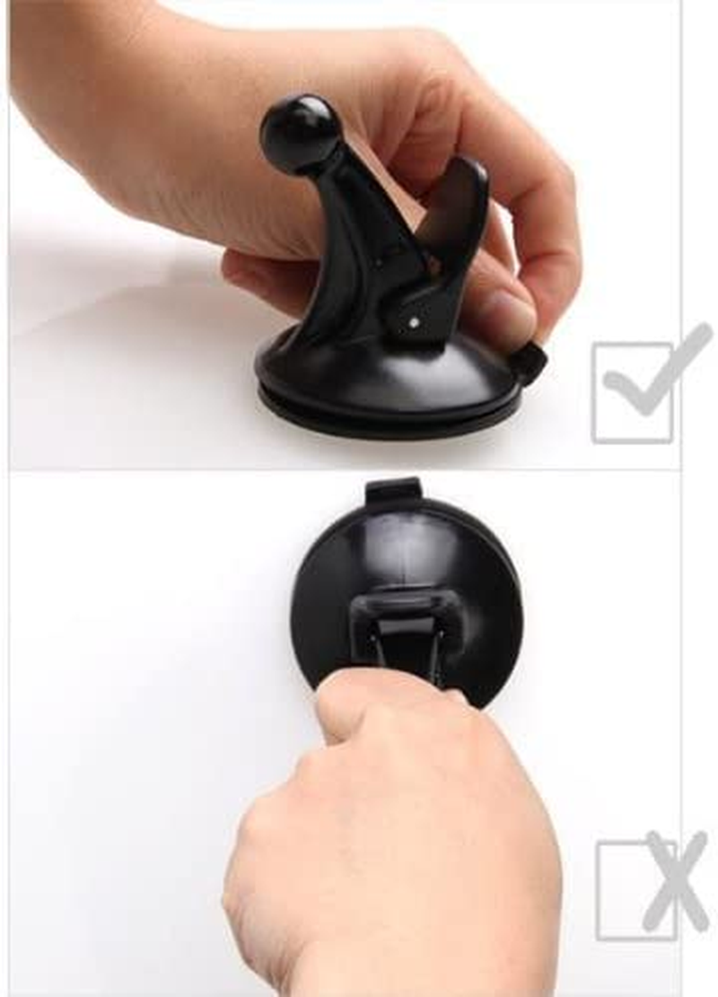 EKIND Replacement Cradle and Removable Car Windscreen Windshield Suction Cup Mount 17Mm Swivel Ball GPS Holder for GPS Garmin Nuvi (Black) image number 2