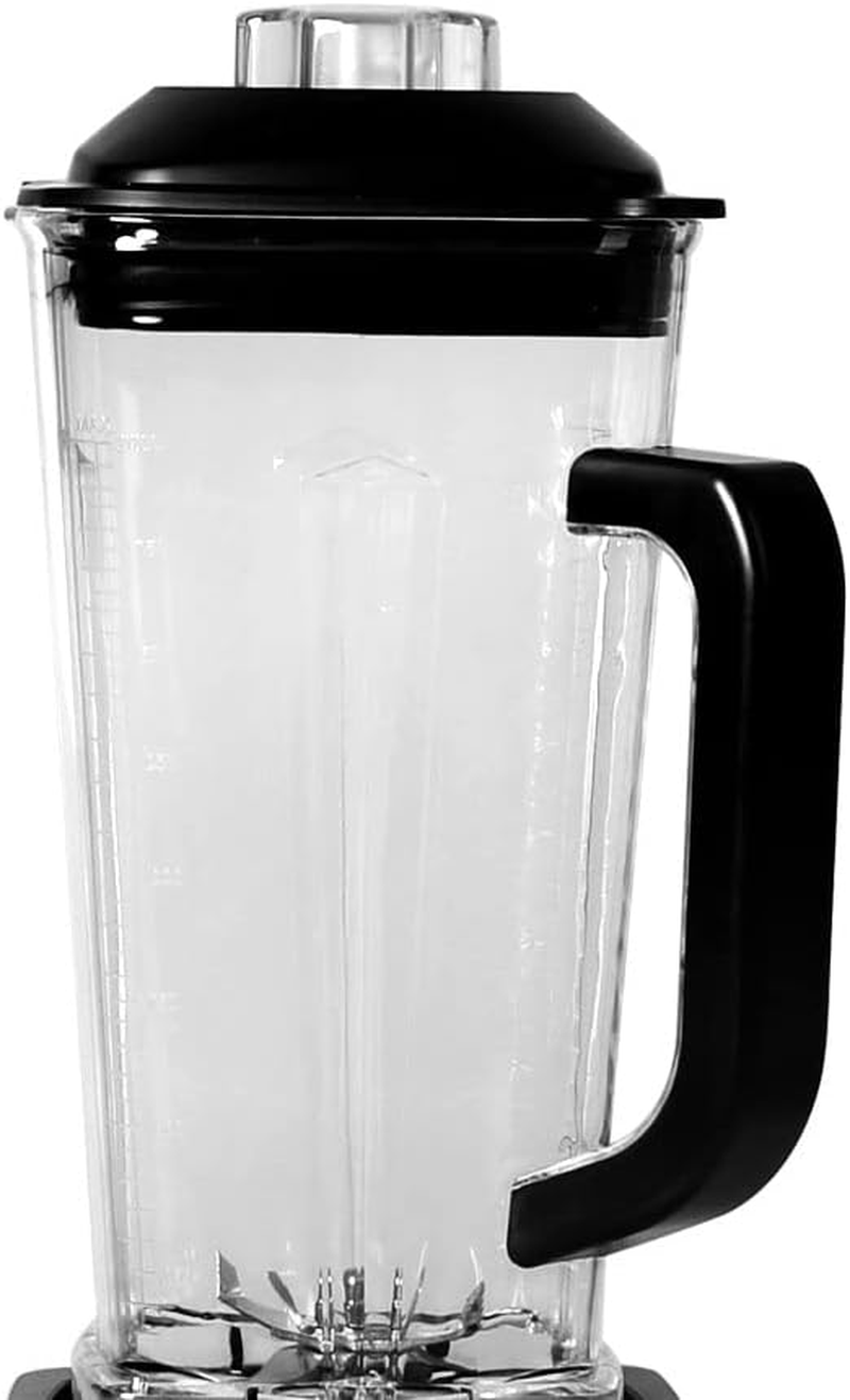 Spector 2L Commercial Blender, High Speed Mixer Food Processor, Juicer Smoothie, Ice Breaker, Ice Crush, 3 Speeds, 6 Stainlesss Teel Blades, 1600W Power Motor, Blend, Chop, Grind & Pur&eacute;e, Black