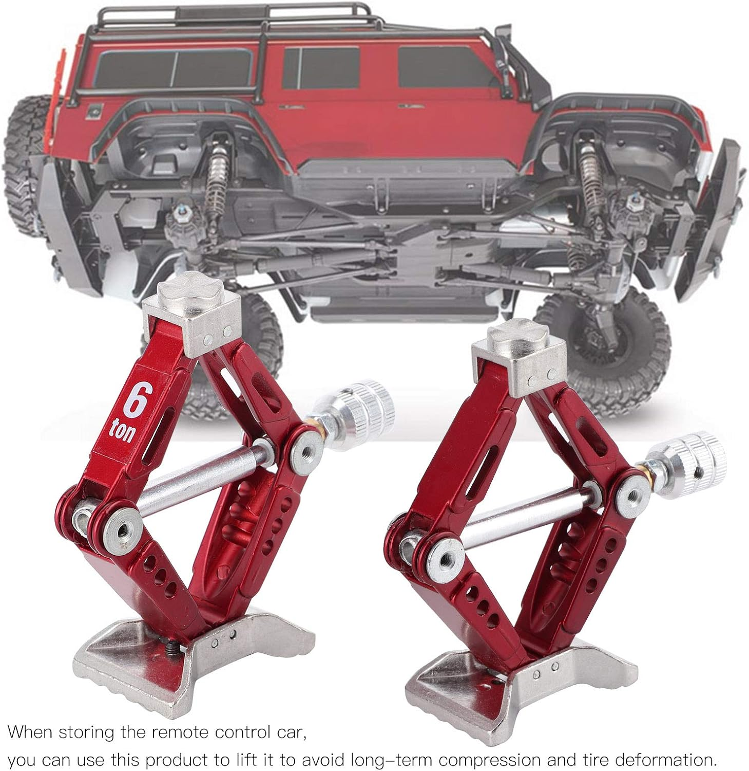 Scissor Lift Jack, Scissor Jack Exquisite Durable Adjustable Practical Sturdy Structure for 1/10 RC Car for Most People image number 4